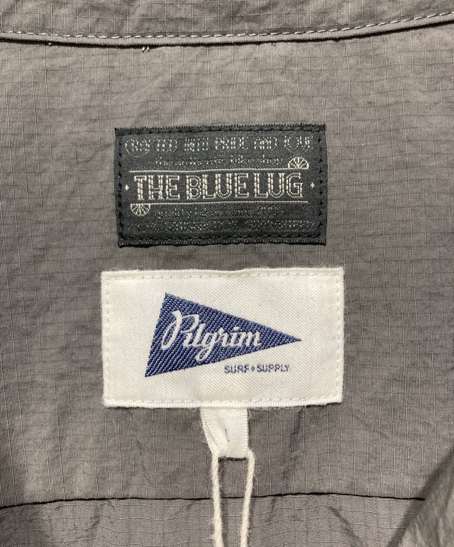 THE BLUE LUG (ブルーラグ) Pilgrim Surf+Supply (ピルグリム サーフサプライ) WIND SHIRT グレー  サイズ:Ⅼ