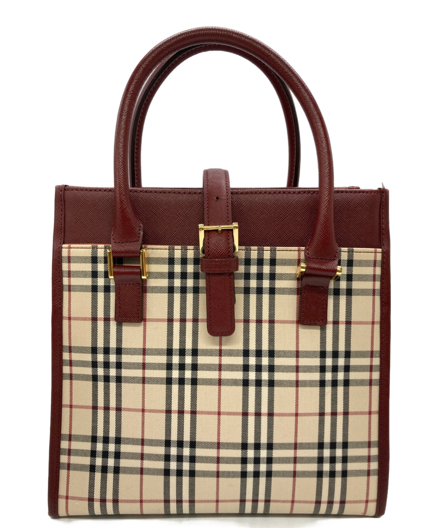 中古・古着通販】BURBERRY (バーバリー) ノバチェック柄ハンドバッグ ベージュ｜ブランド・古着通販 トレファク公式【TREFAC  FASHION】スマホサイト