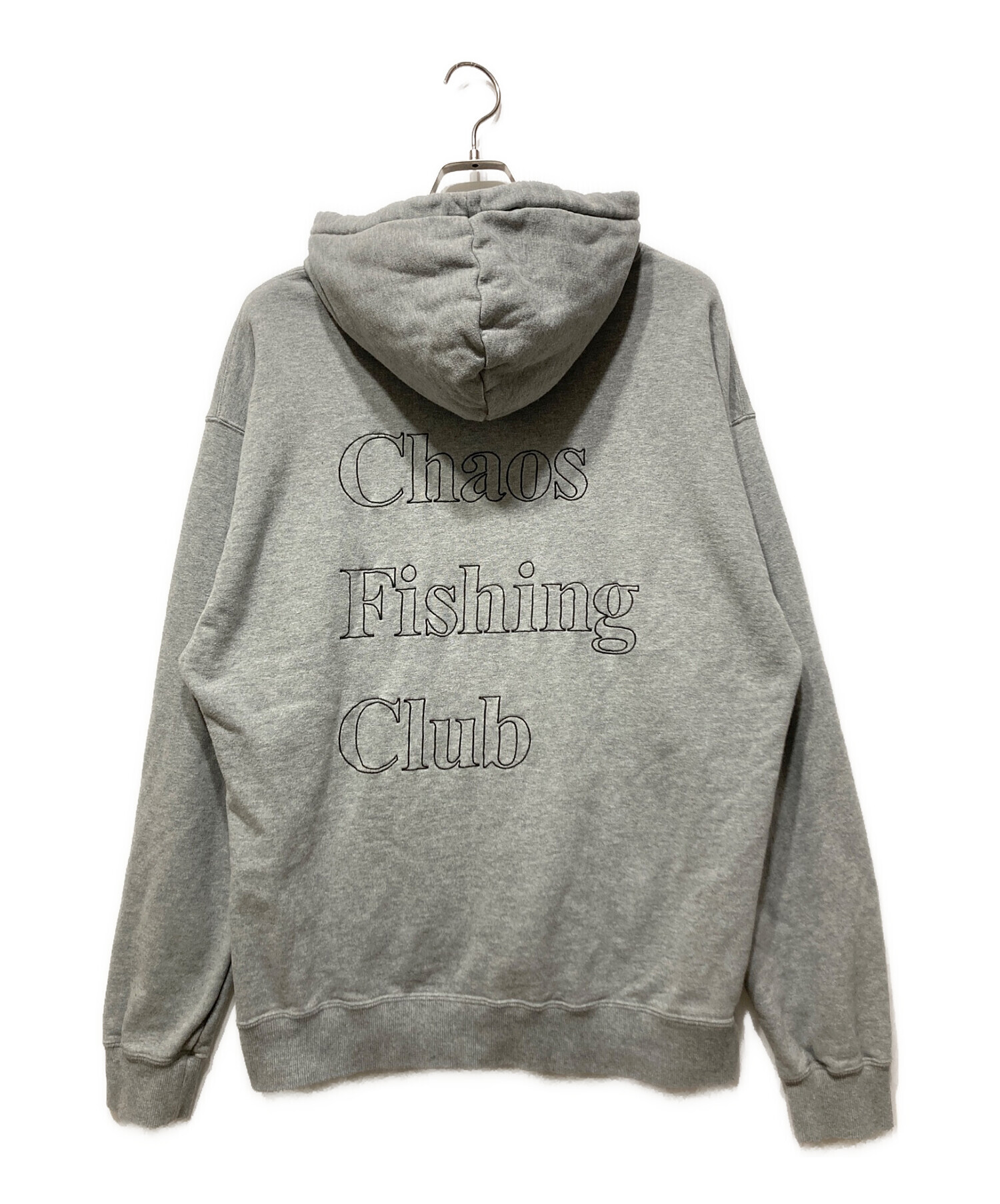 中古・古着通販】CHAOS FISHING CLUB (カオスフィッシングクラブ) OG LOGO HOODIE グレー  サイズ:L｜ブランド・古着通販 トレファク公式【TREFAC FASHION】スマホサイト