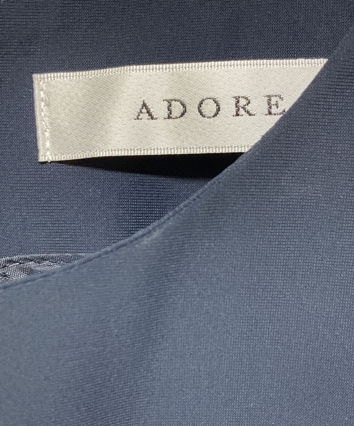 中古・古着通販】ADORE (アドーア) バイカラードレスワンピース ネイビー サイズ:S｜ブランド・古着通販 トレファク公式【TREFAC  FASHION】スマホサイト