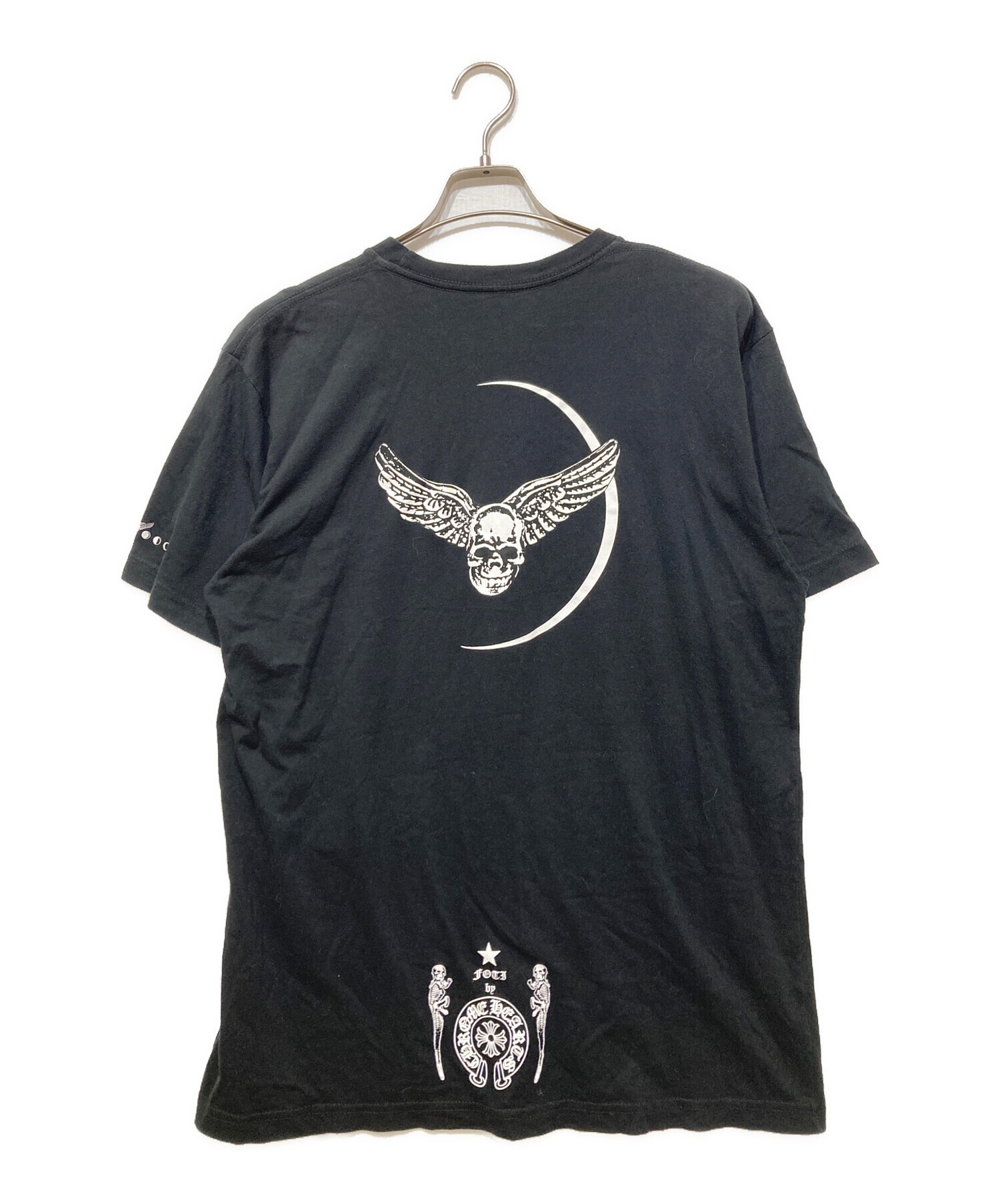 中古・古着通販】CHROME HEARTS (クロムハーツ) フォティウイング クレセントムーンTシャツ ブラック サイズ:Ⅼ｜ブランド・古着通販  トレファク公式【TREFAC FASHION】スマホサイト