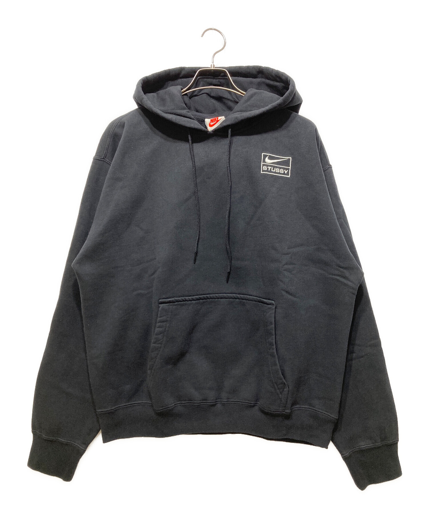 NIKE (ナイキ) stussy (ステューシー) NRG WASHED HOODIE ブラック サイズ:S