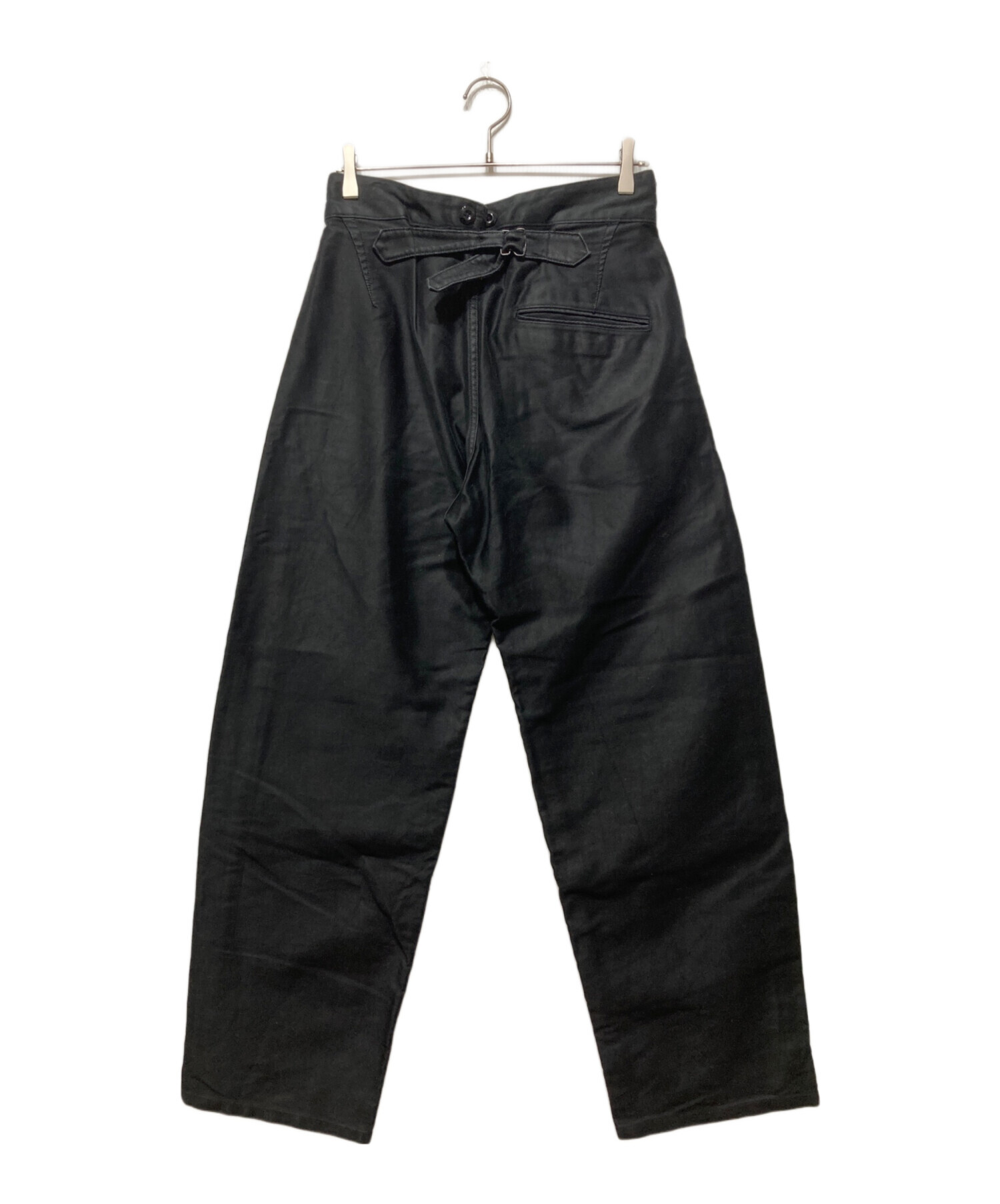 中古・古着通販】Ets MATERIAUX (マテリオ) FRENCH WORK PANTS ブラック サイズ:2｜ブランド・古着通販  トレファク公式【TREFAC FASHION】スマホサイト