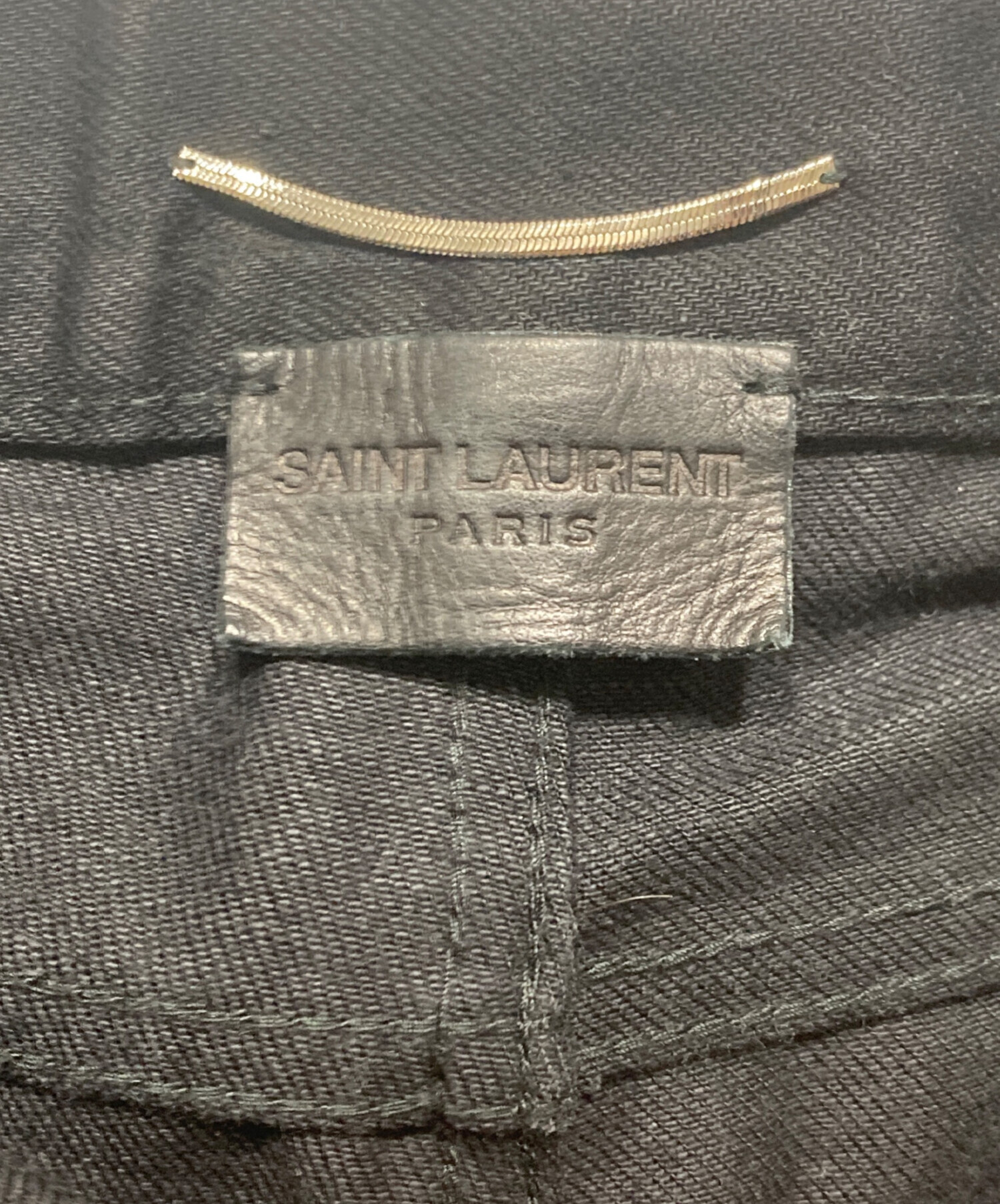 中古・古着通販】Saint Laurent Paris (サンローランパリ) ブラックデニムパンツ ブラック サイズ:68.5cm (W27) 170/ 72A｜ブランド・古着通販 トレファク公式【TREFAC FASHION】スマホサイト