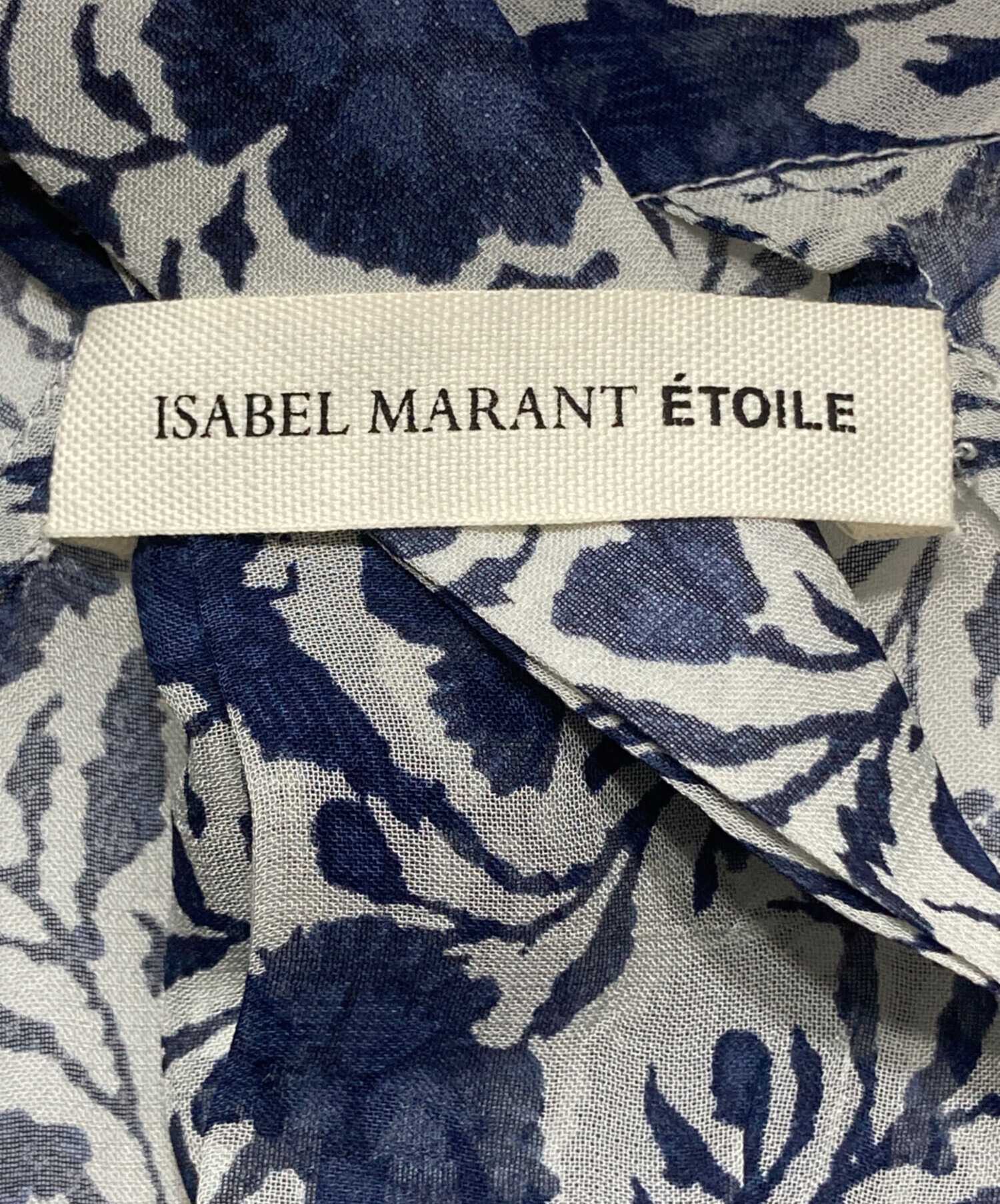 中古・古着通販】ISABEL MARANT (イザベルマラン) 総柄シルクワンピース グレー サイズ:36｜ブランド・古着通販  トレファク公式【TREFAC FASHION】スマホサイト