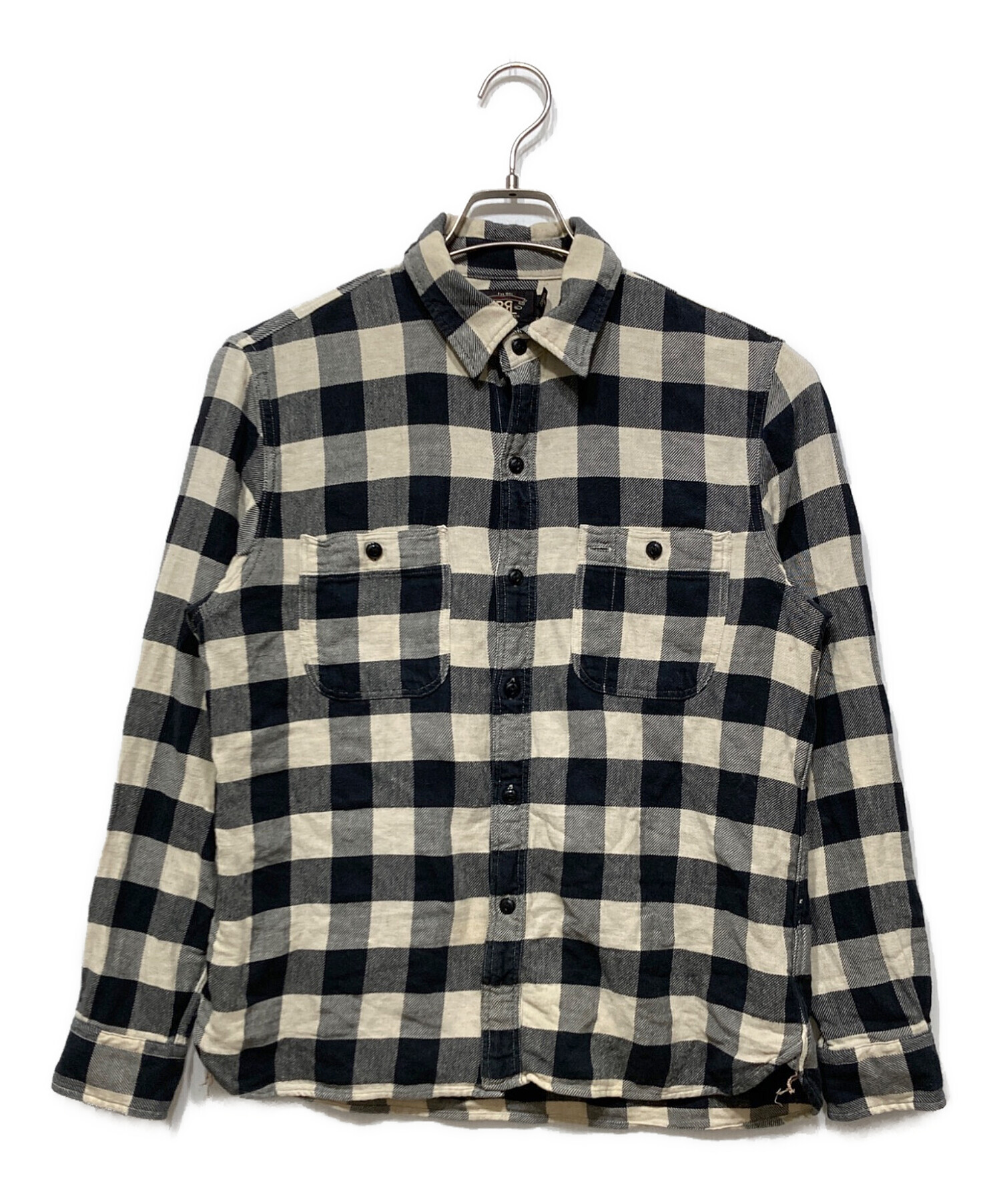 中古・古着通販】RRL (ダブルアールエル) ブロックチェックシャツ ブラック サイズ:SIZE 2｜ブランド・古着通販 トレファク公式【TREFAC  FASHION】スマホサイト