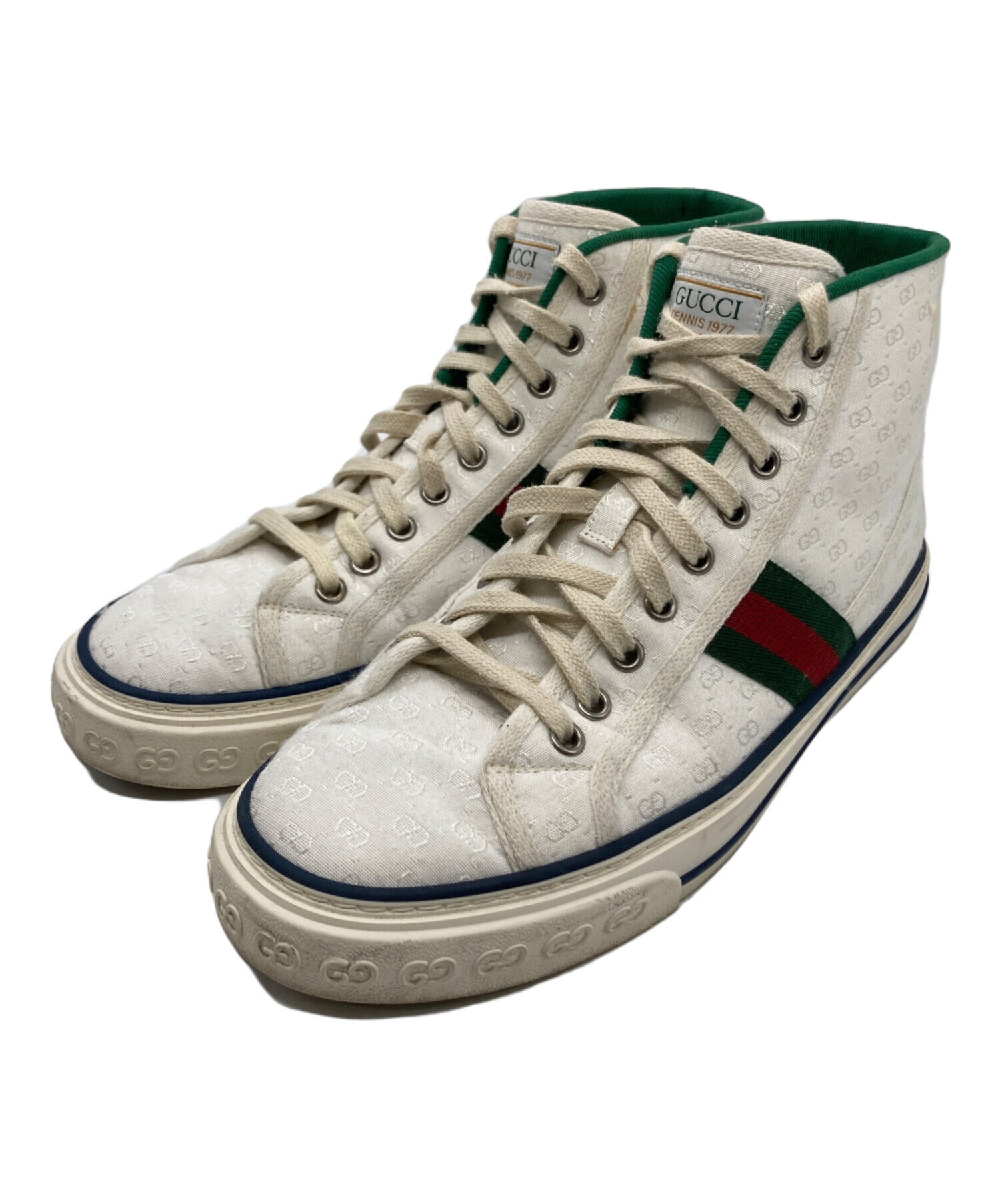 中古・古着通販】GUCCI (グッチ) ハイカットスニーカー ホワイト サイズ:6｜ブランド・古着通販 トレファク公式【TREFAC  FASHION】スマホサイト