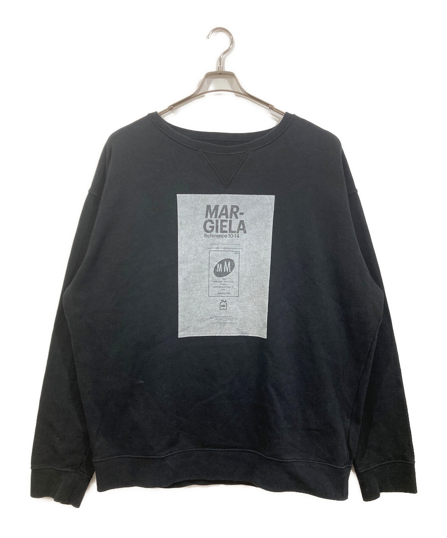 中古・古着通販】Maison Margiela (メゾンマルジェラ) オーバーサイズグラフィティロゴスウェット ブラック サイズ:46｜ブランド・古着通販  トレファク公式【TREFAC FASHION】スマホサイト