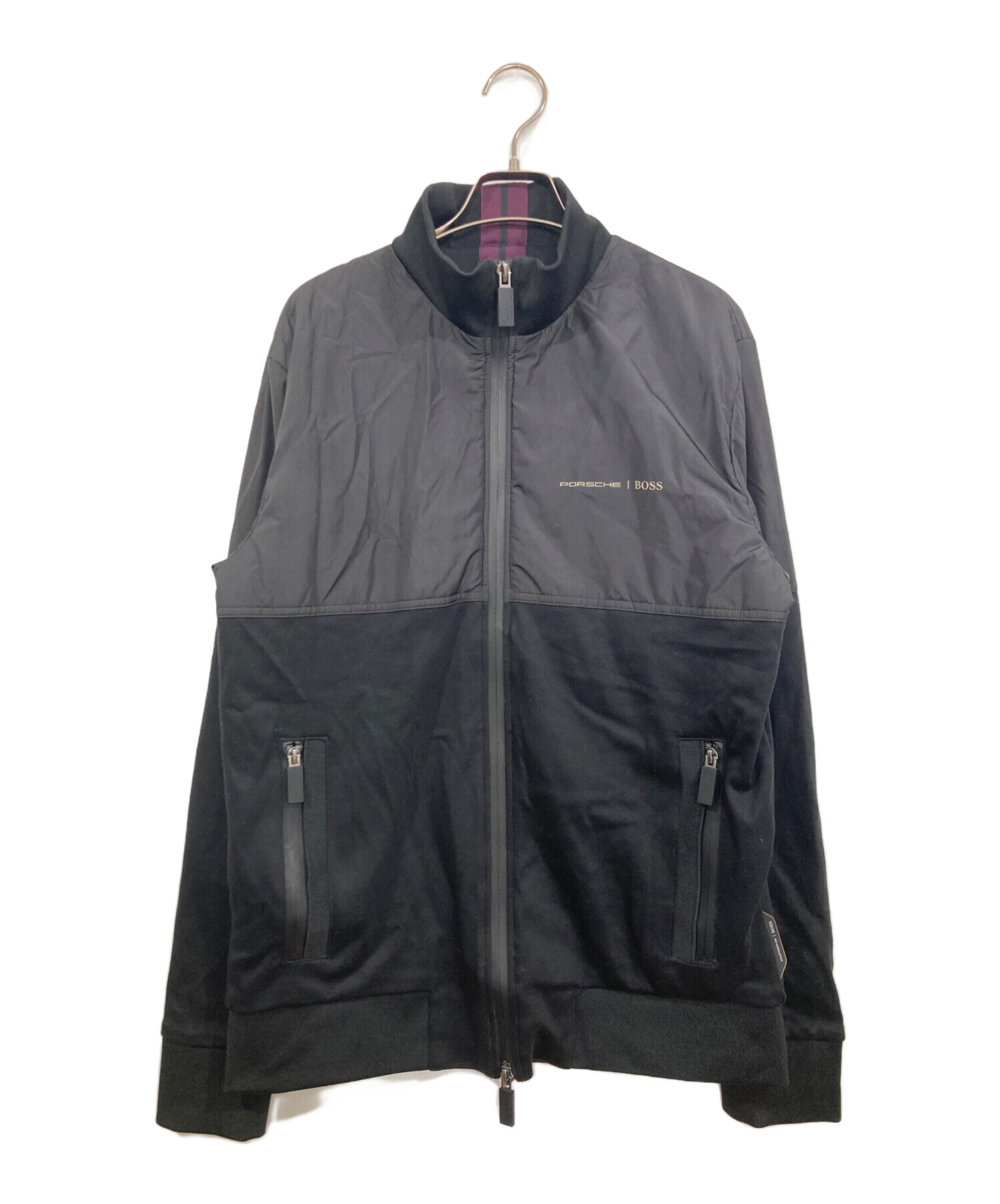 BOSS HUGO BOSS (ボス ヒューゴボス) PORSCHE (ポルシェ) PORSCHE SHEPHERD JACKET ブラック サイズ:Ⅿ