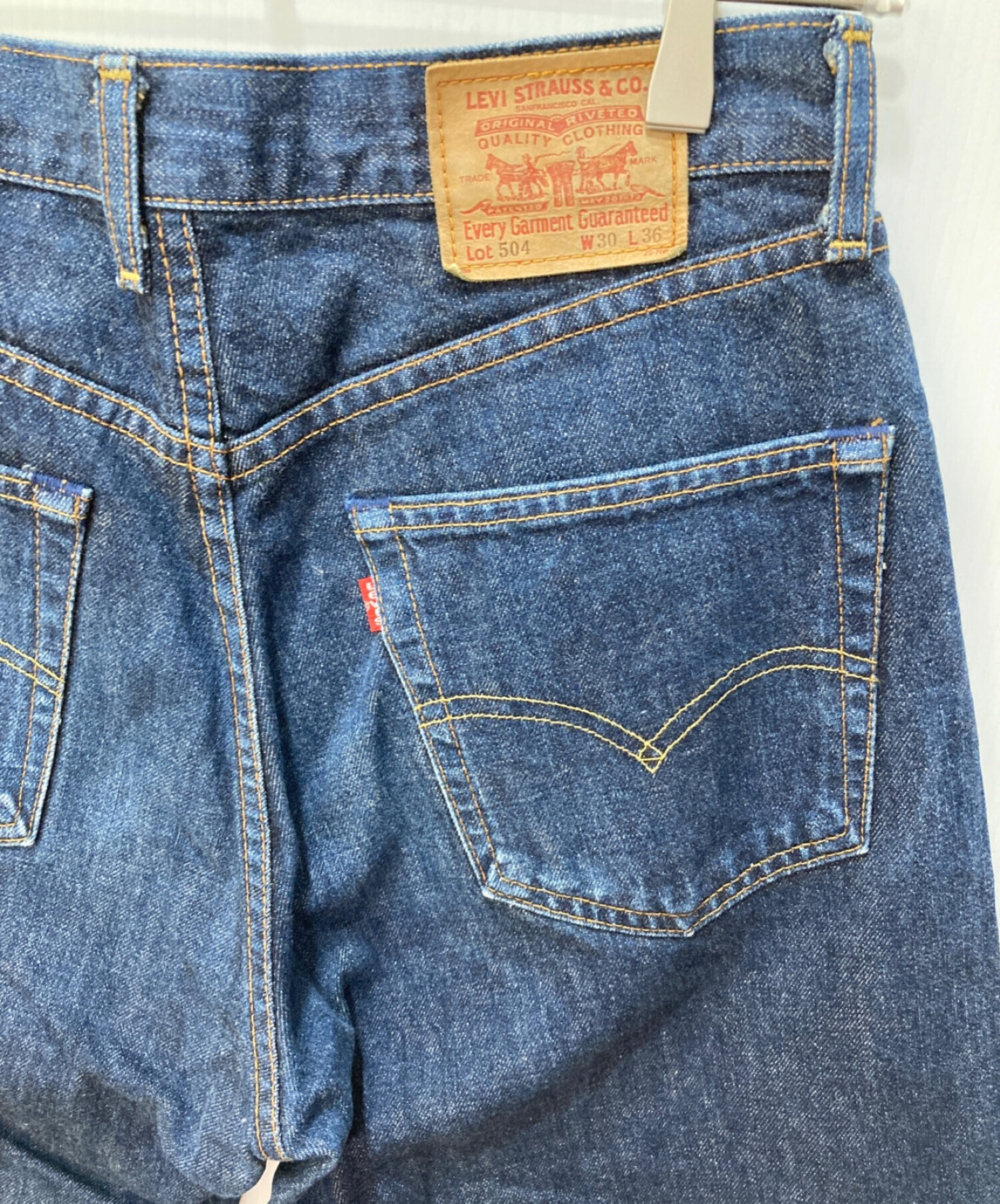 LEVI'S (リーバイス) 504デニムパンツ インディゴ サイズ:W30×L36