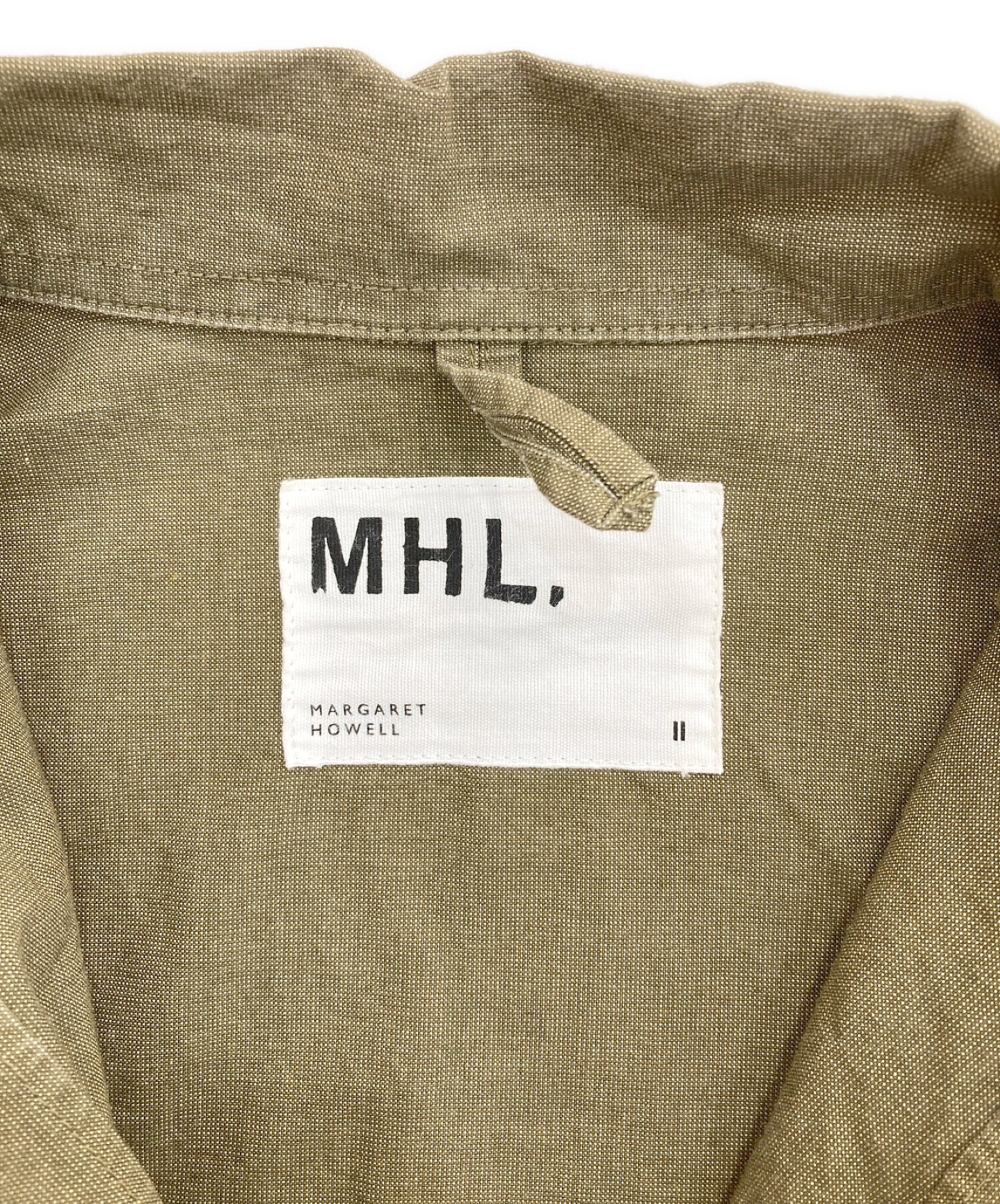 中古・古着通販】MHL (エムエイチエル) コットンシャツワンピース 