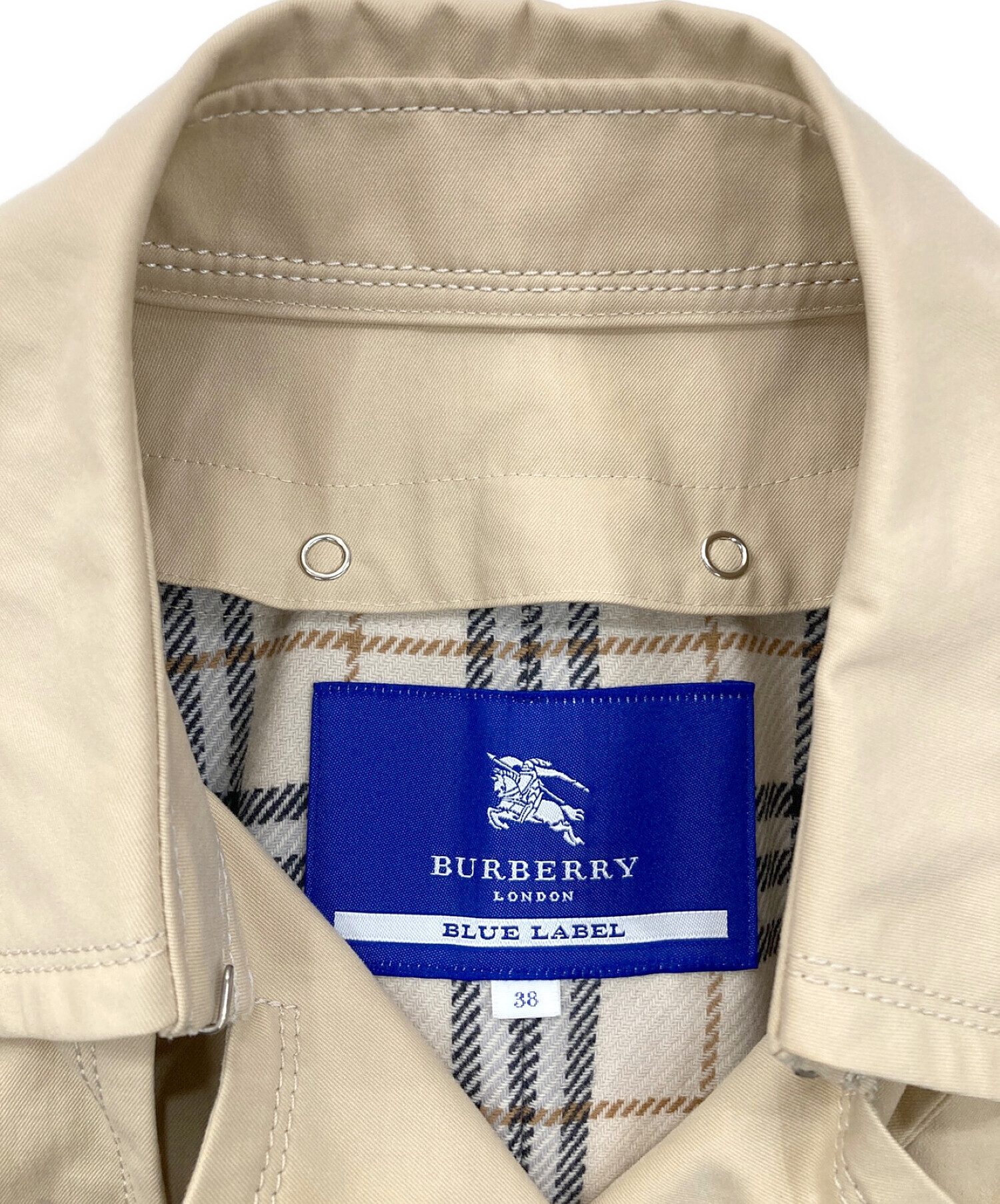 柔らかい BURBERRY ショート36 LONDON BLUE LABEL バーバリー