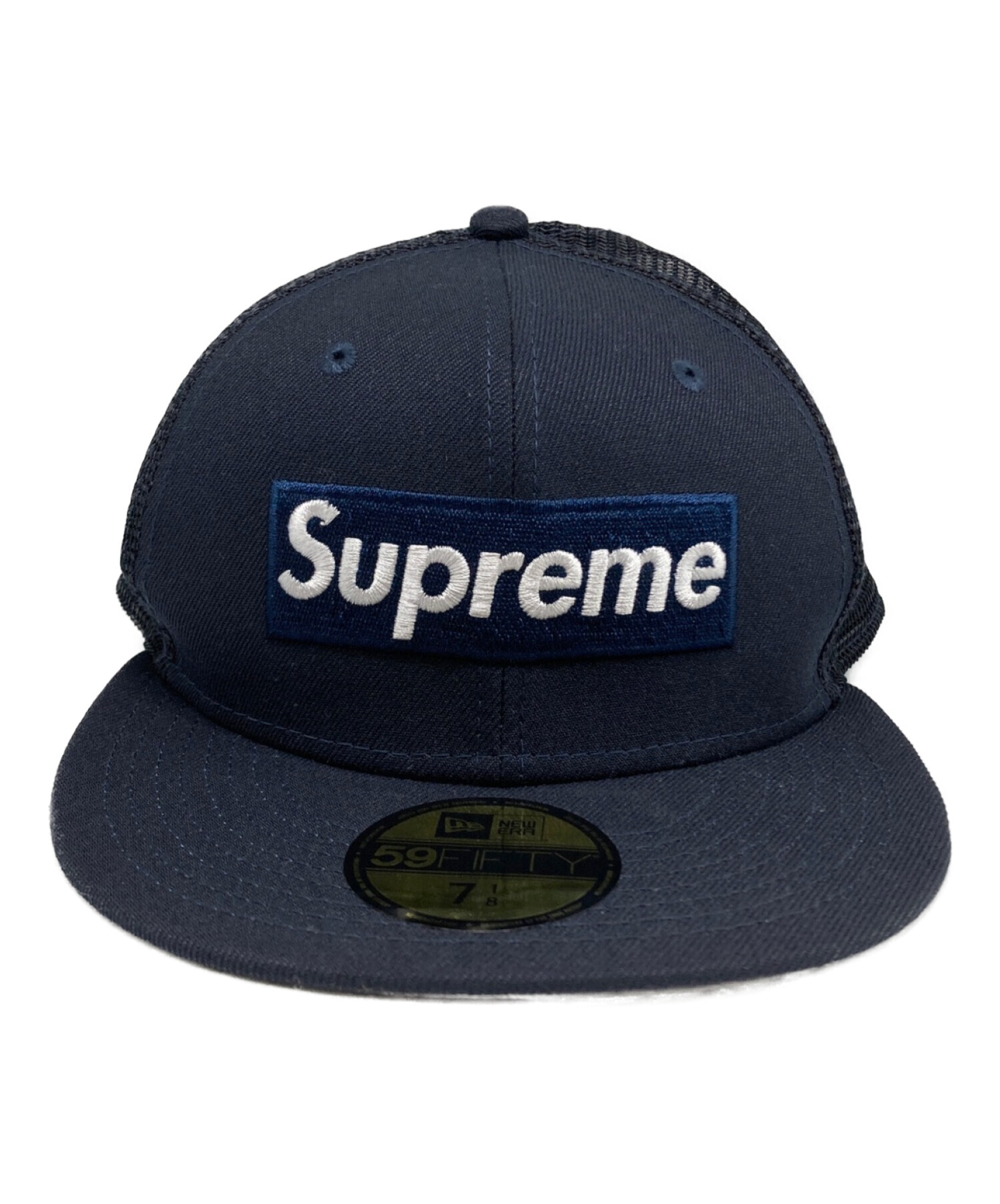 supreme ネイビーキャップ - 帽子
