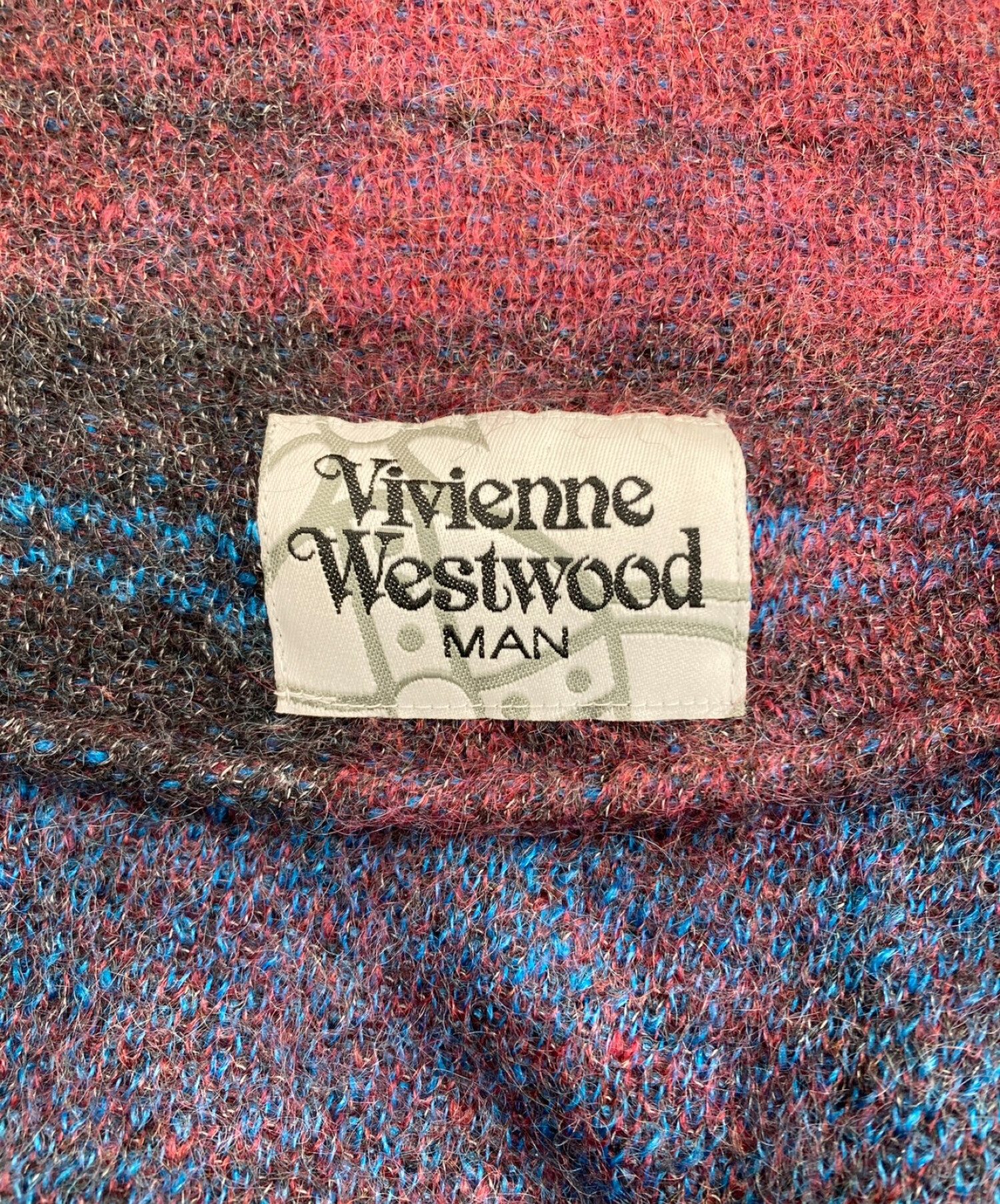 Vivienne Westwood man (ヴィヴィアン ウェストウッド マン) モヘアロングカーディガン レッド サイズ:Free