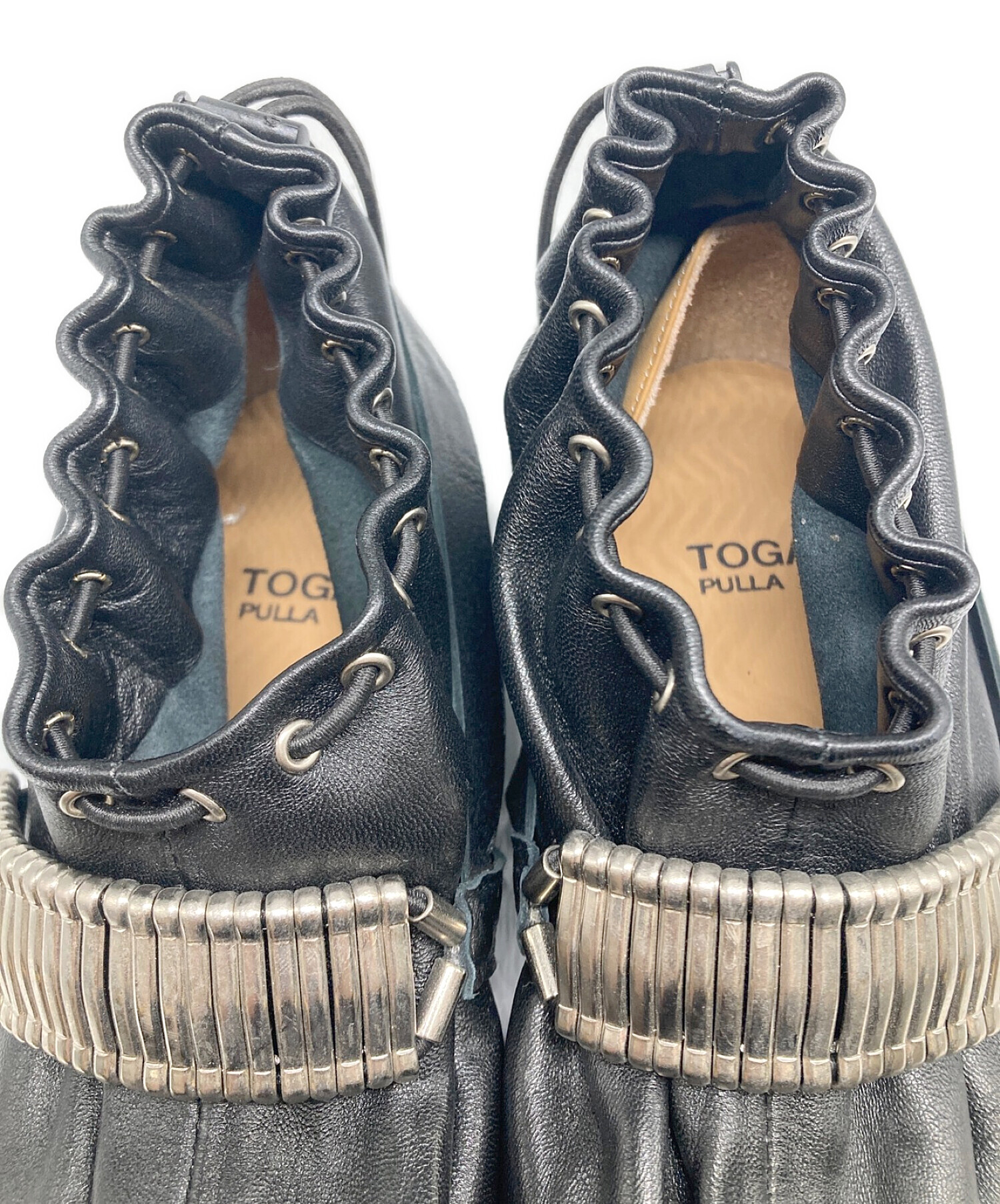 TOGA PULLA (トーガ プルラ) デザインブーツ ブラック サイズ:23cm