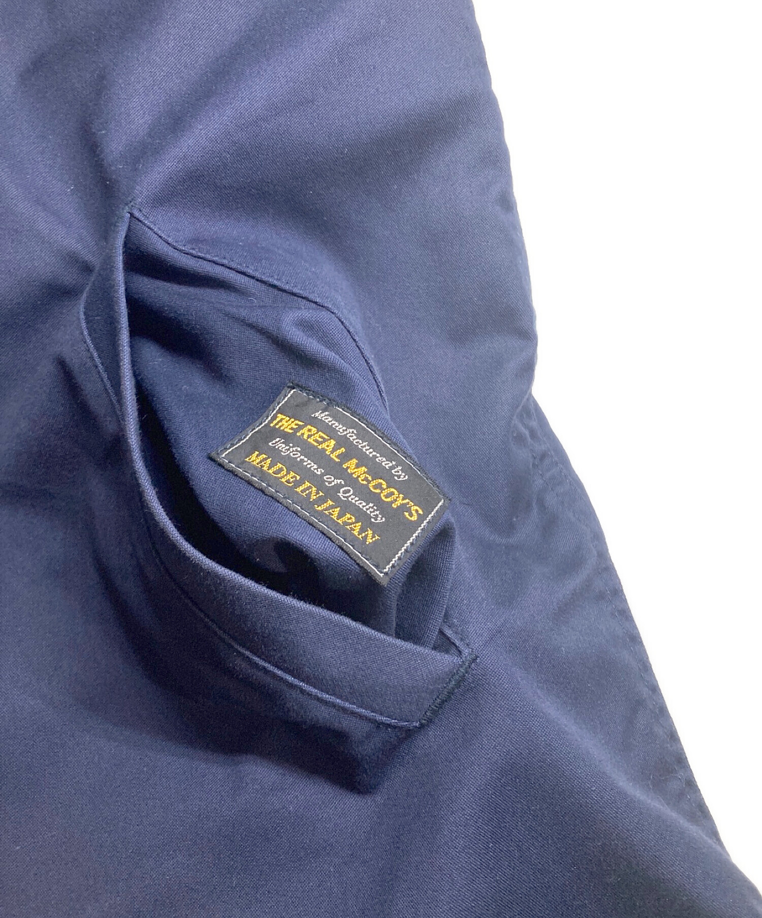 THE REAL McCOY'S (ザ・リアルマッコイズ) U.S.NAVY UTILITY JACKET ネイビー サイズ:36