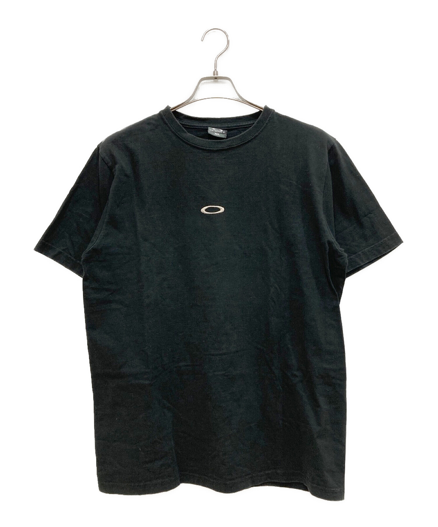 OAKLEY (オークリー) オールドロゴ刺繍Tシャツ ブラック サイズ:XL
