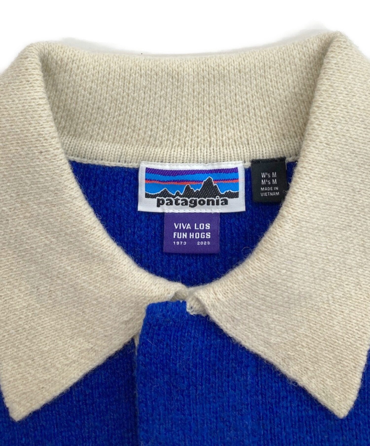 Patagonia (パタゴニア) Recycled Wool Blend Rugby Sweater ブルー サイズ:M
