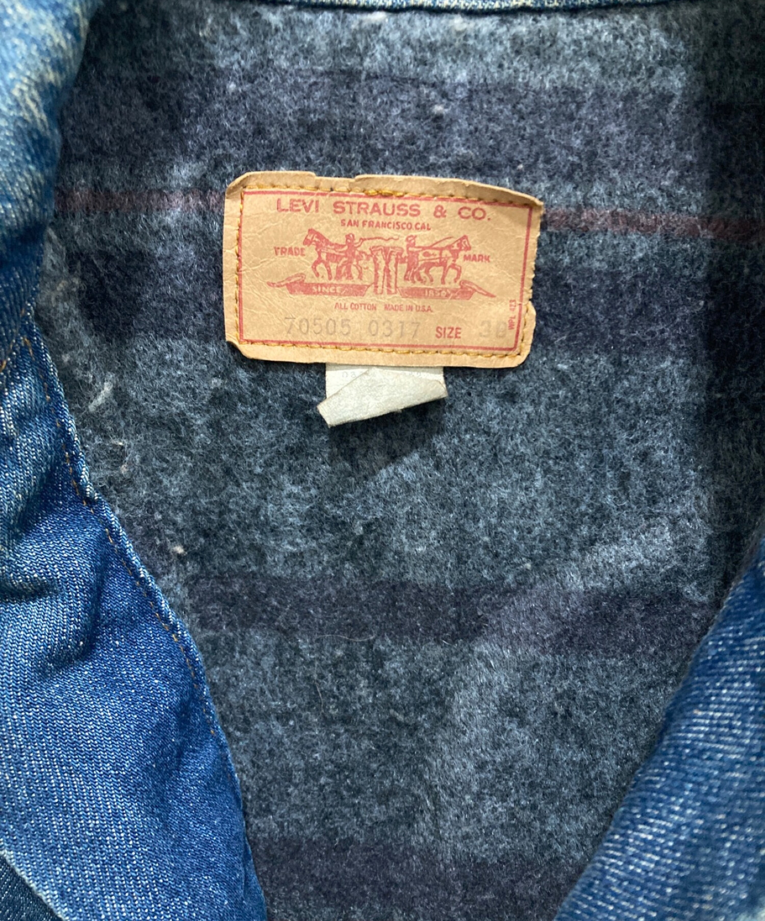 中古・古着通販】LEVI'S (リーバイス) 70sデニムジャケット インディゴ