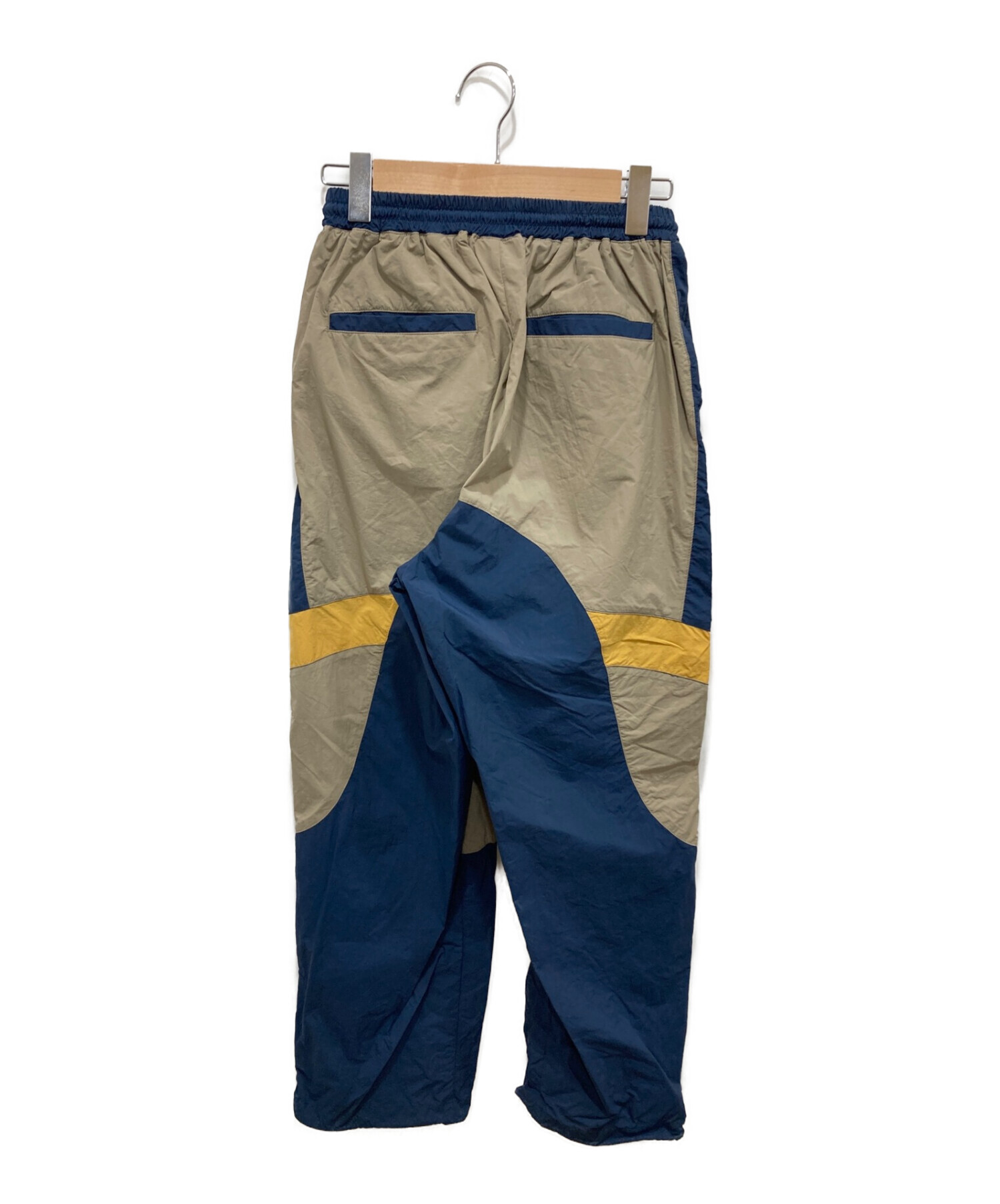 中古・古着通販】KEBOZ (ケボズ) HKN TRACK PANTS ネイビー×ベージュ