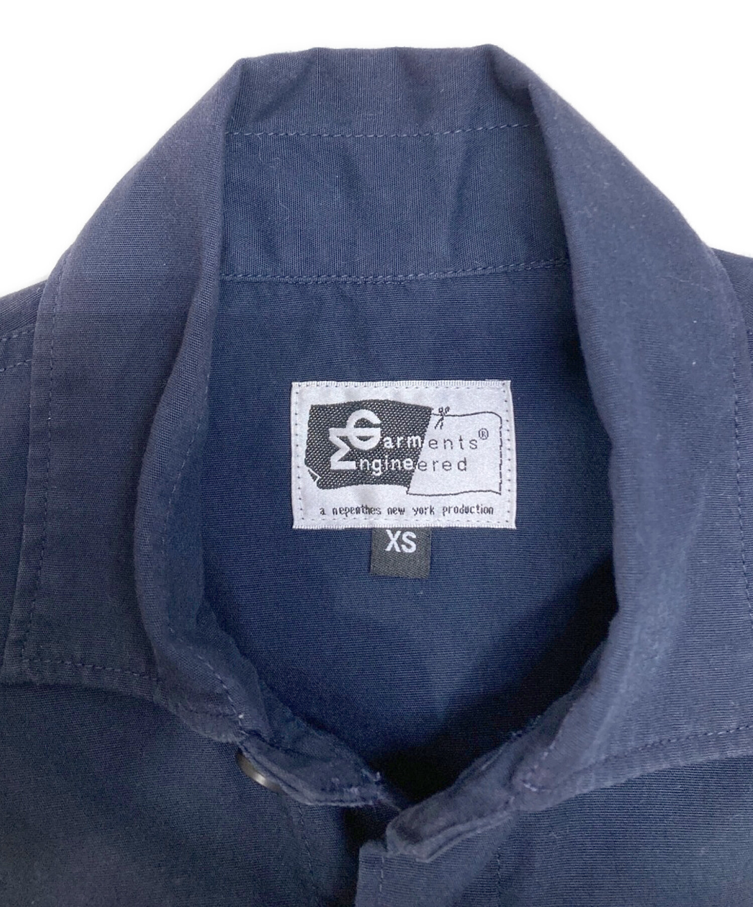 中古・古着通販】Engineered Garments (エンジニアド ガーメンツ) サファリシャツジャケット ネイビー サイズ:XS｜ブランド・古着通販  トレファク公式【TREFAC FASHION】スマホサイト