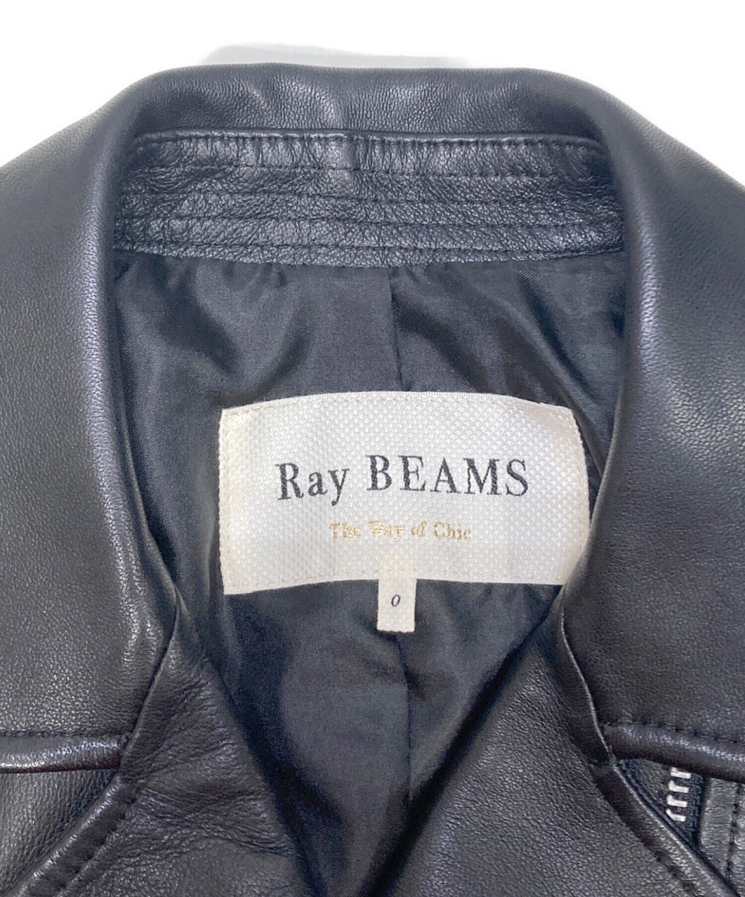 中古・古着通販】RAY BEAMS (レイ ビームス) レザーダブルライダース