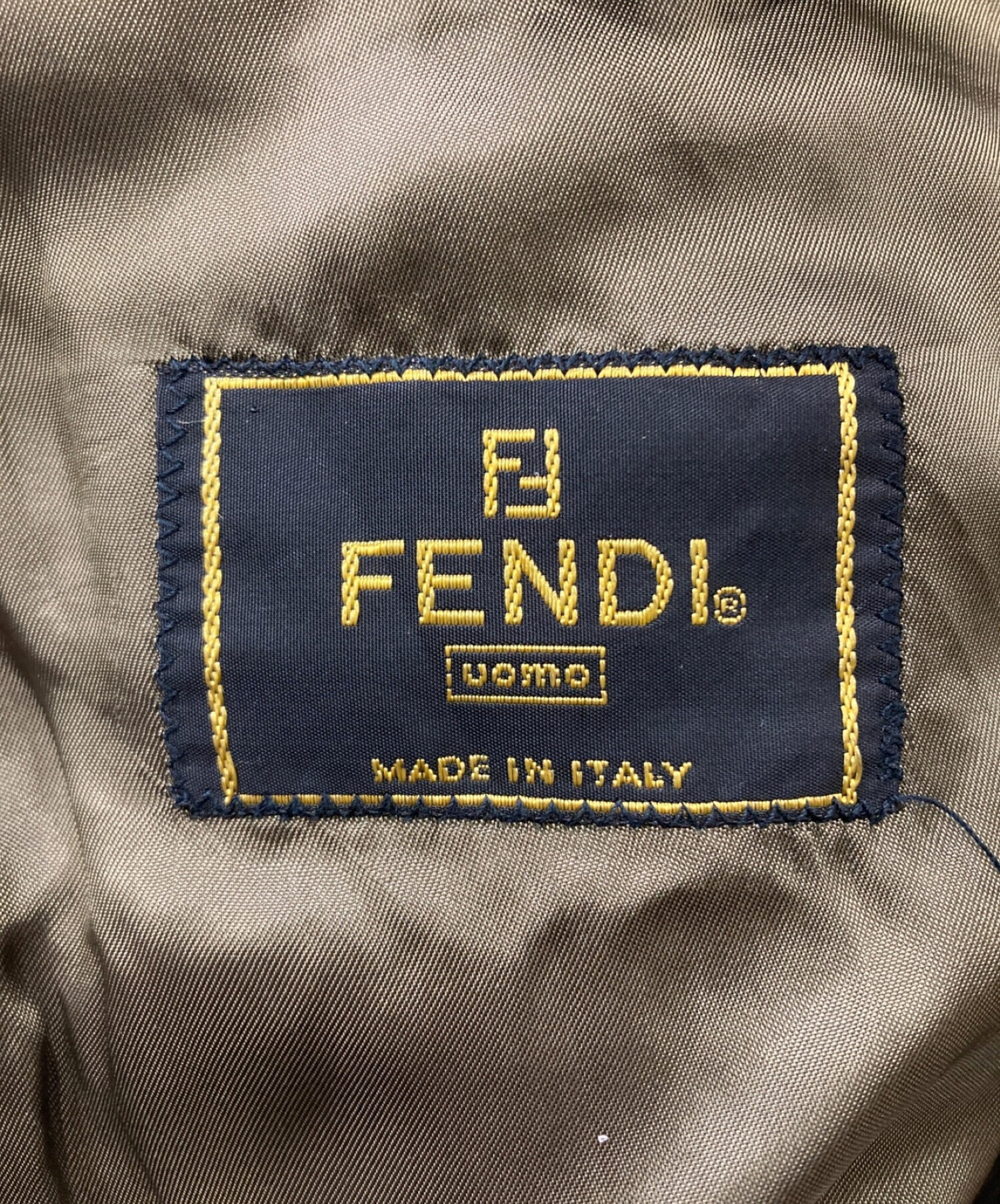 中古・古着通販】FENDI (フェンディ) テーラードジャケット カーキ 