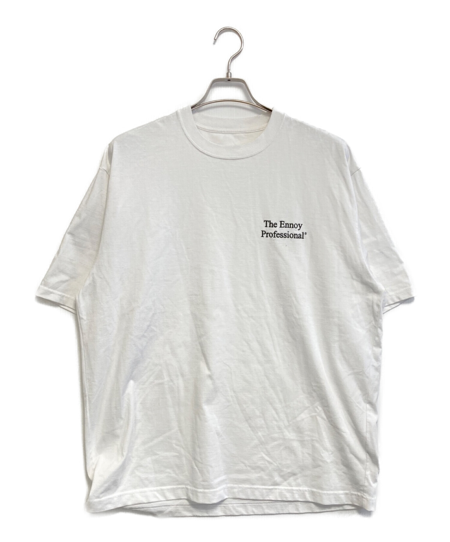 The Ennoy Professional (ザ エンノイ プロフェッショナル) 刺繍ロゴTシャツ ホワイト サイズ:XL