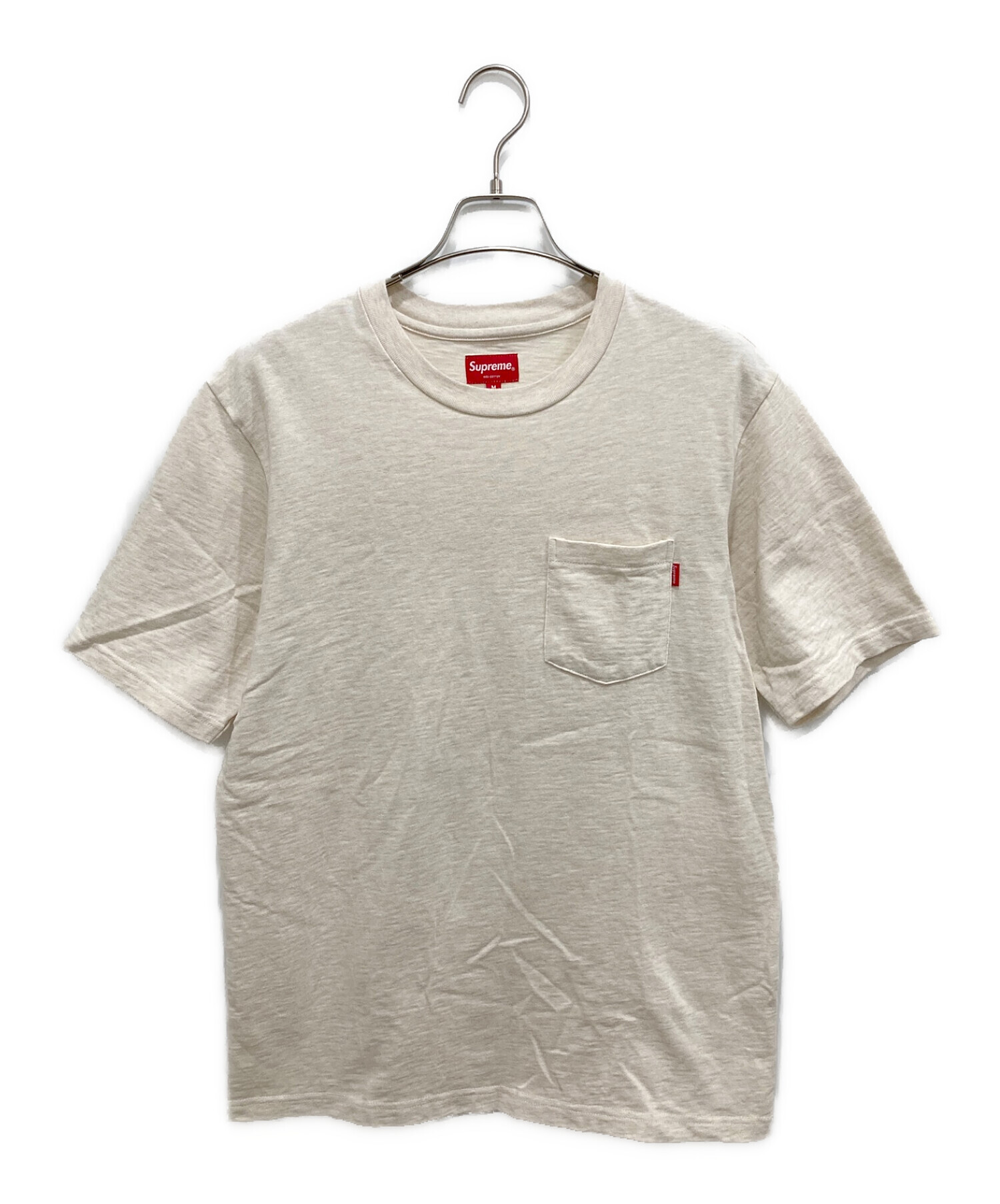 中古・古着通販】SUPREME (シュプリーム) ポケットTシャツ ベージュ