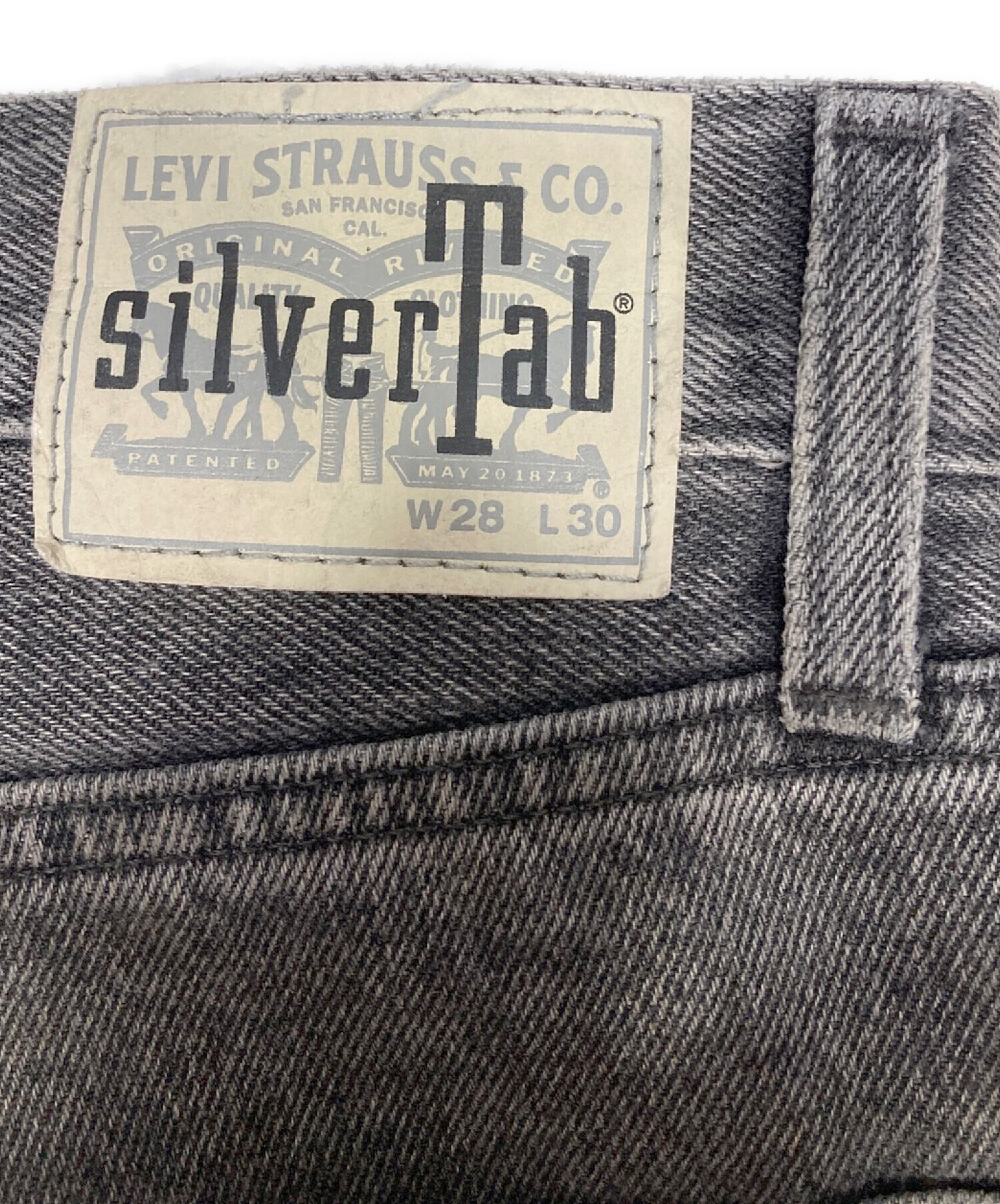 Levi's SILVER TAB (リーバイス シルバータブ) ルーズフィットデニムパンツ ブラック サイズ:W28