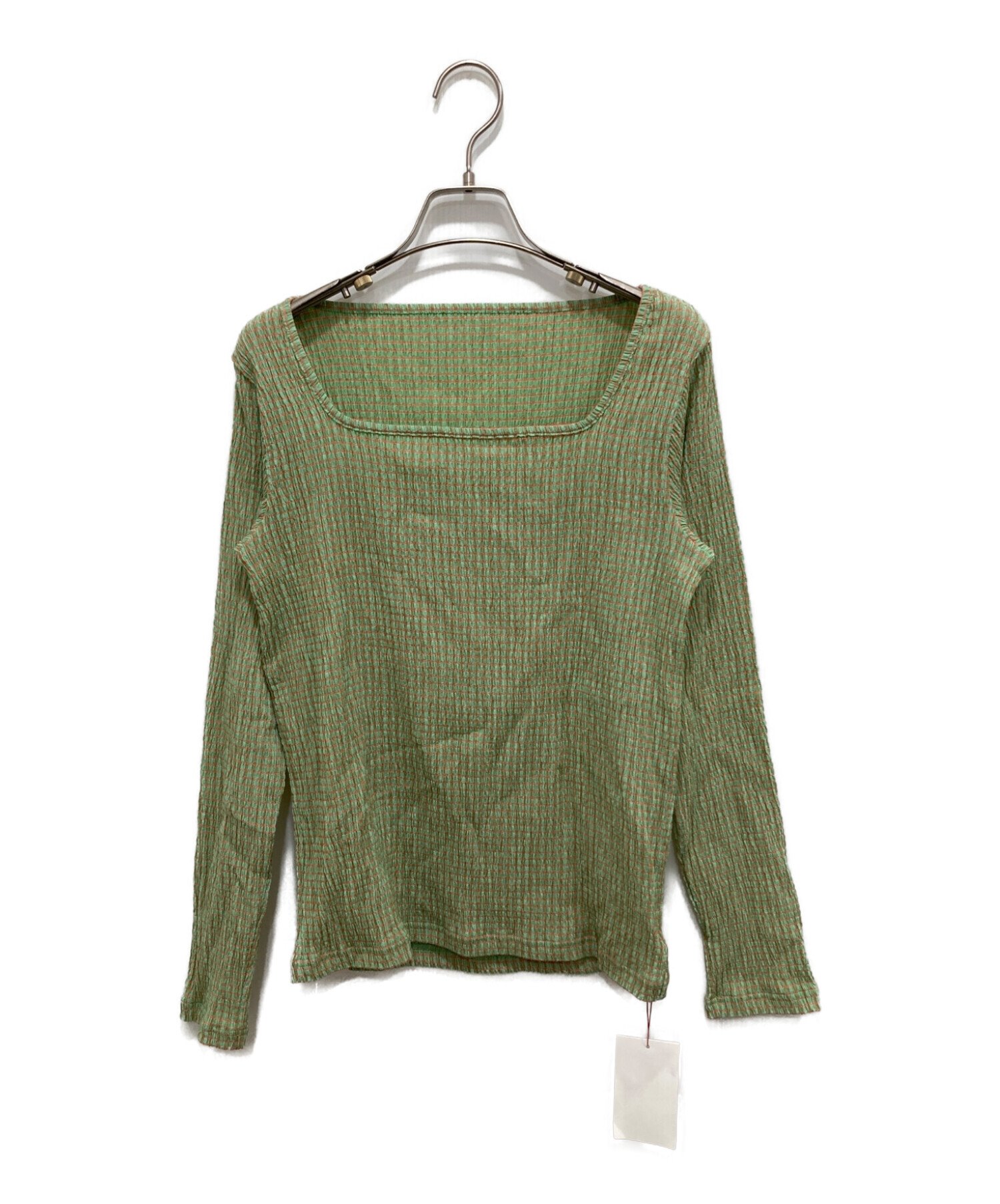 6(ROKU)＞COTTON SHIRRING LONG SLEEVE TOP - トップス