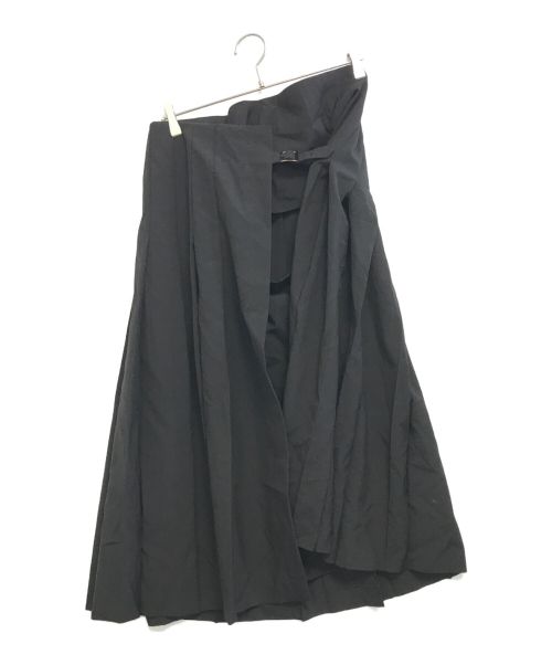 中古・古着通販】JUNYA WATANABE COMME des GARCONS (ジュンヤワタナベ コムデギャルソン) 変形プリーツラップスカート  ブラック サイズ:M｜ブランド・古着通販 トレファク公式【TREFAC FASHION】スマホサイト