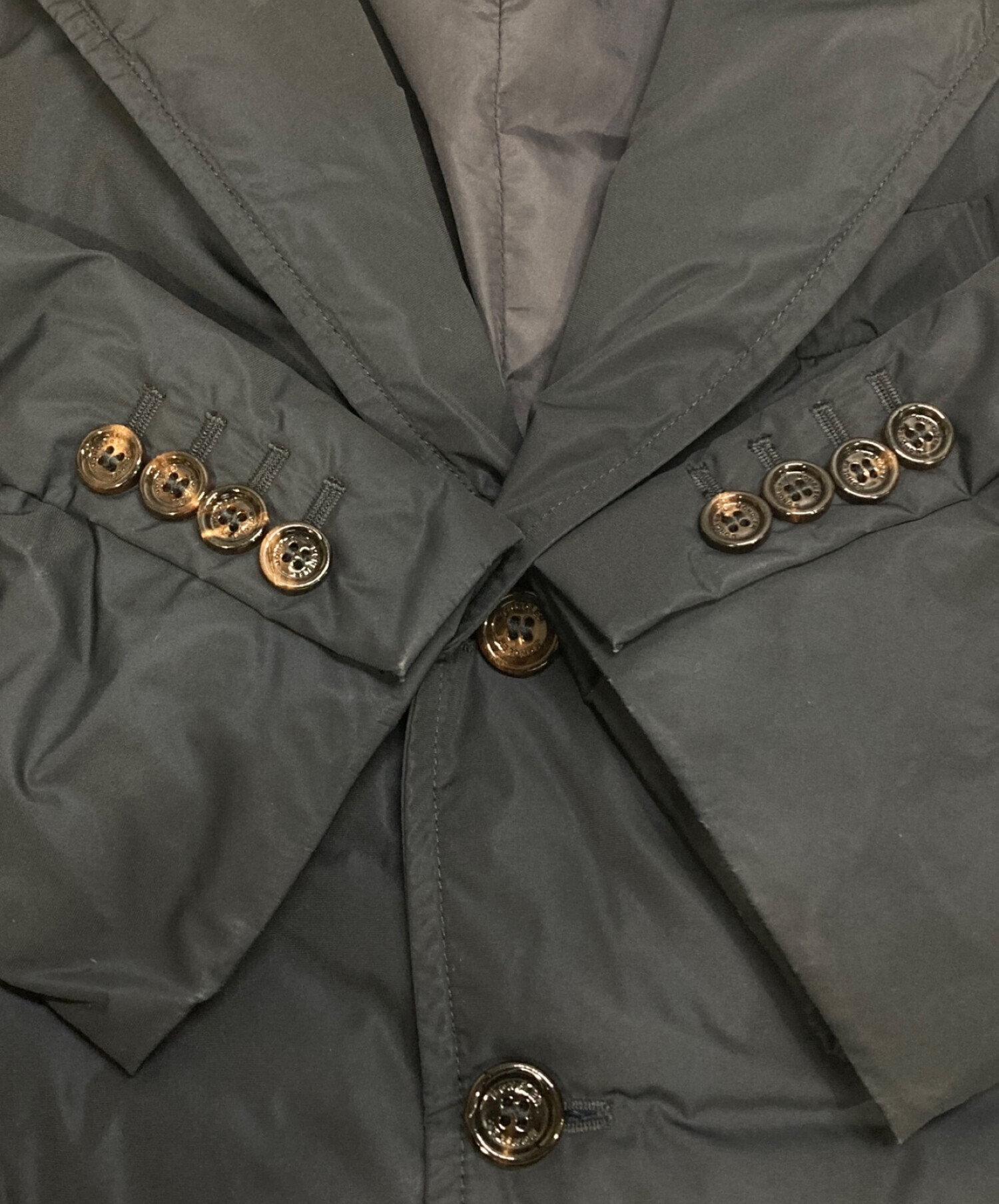 中古・古着通販】MONCLER (モンクレール) ダウンテーラードジャケット ネイビー サイズ:5(XL)｜ブランド・古着通販  トレファク公式【TREFAC FASHION】スマホサイト