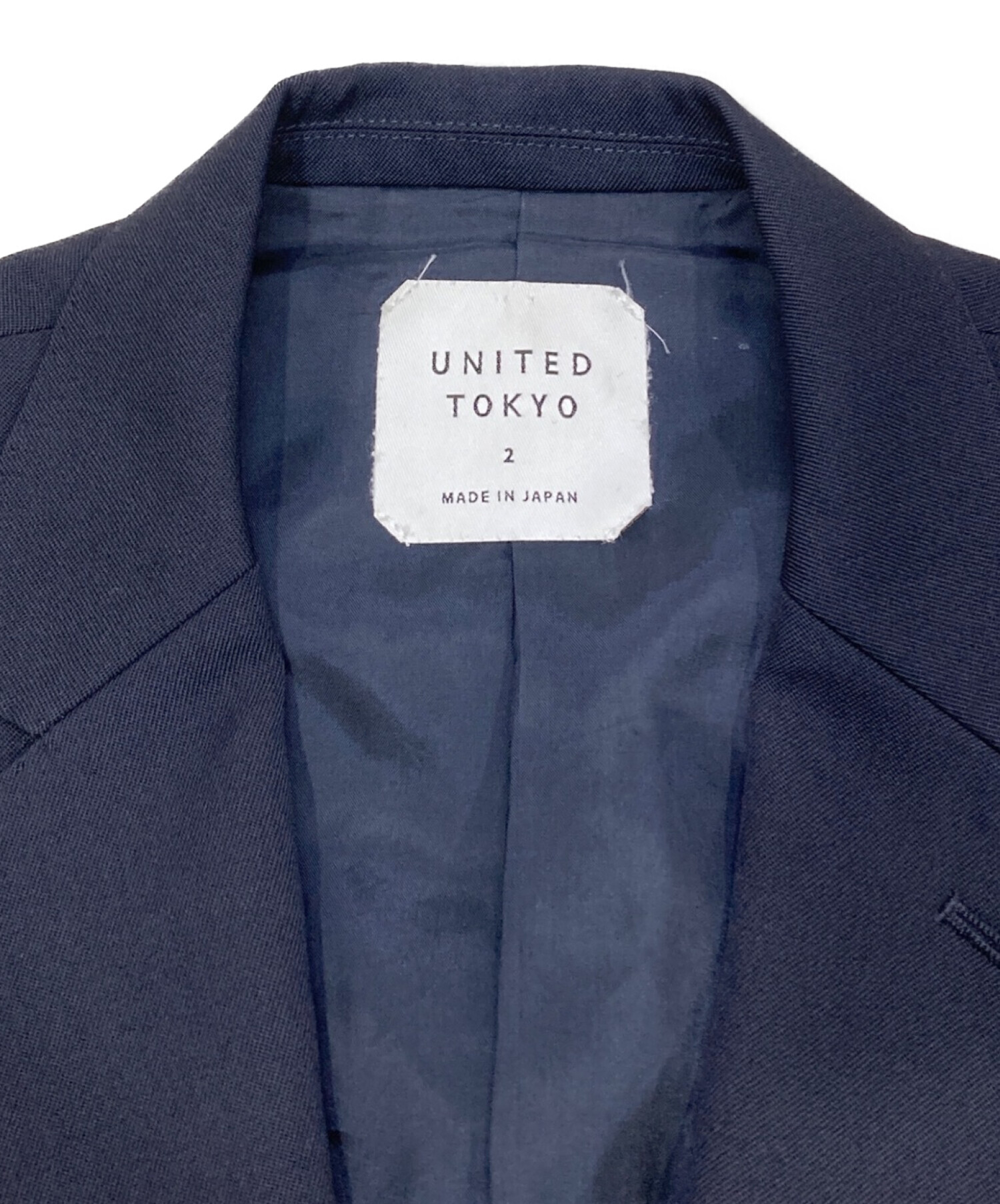 中古・古着通販】UNITED TOKYO (ユナイテッドトーキョー) ハイカウントウールセットアップスーツ ネイビー サイズ:M｜ブランド・古着通販  トレファク公式【TREFAC FASHION】スマホサイト