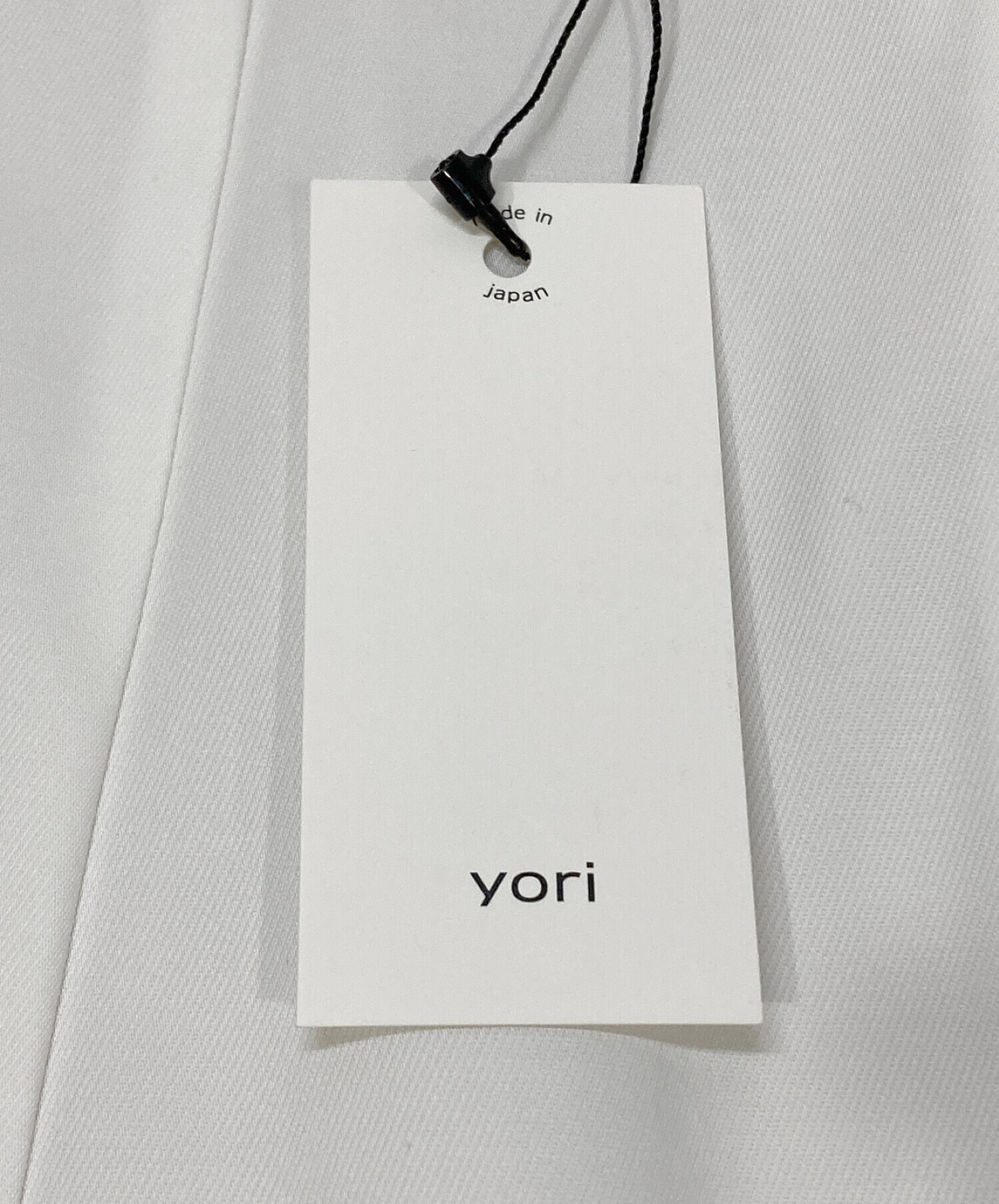 中古・古着通販】YORI (ヨリ) スプリングサテンワイドパンツ ホワイト