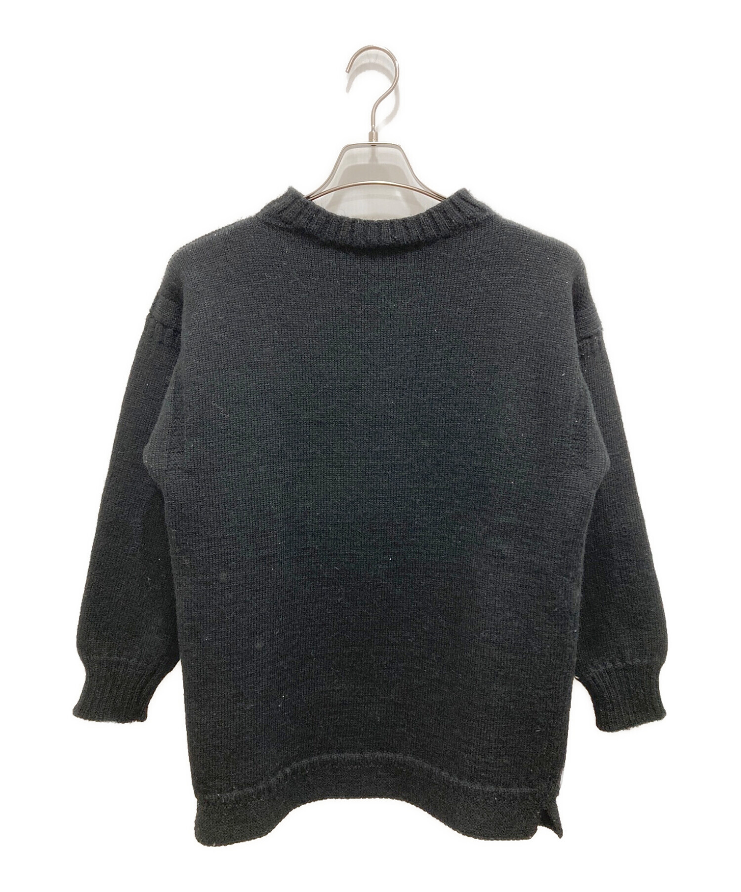 中古・古着通販】GUERNSEY WOOLLENS (ガンジーウーレンズ) ガンジーセーター ブラック サイズ:L｜ブランド・古着通販  トレファク公式【TREFAC FASHION】スマホサイト