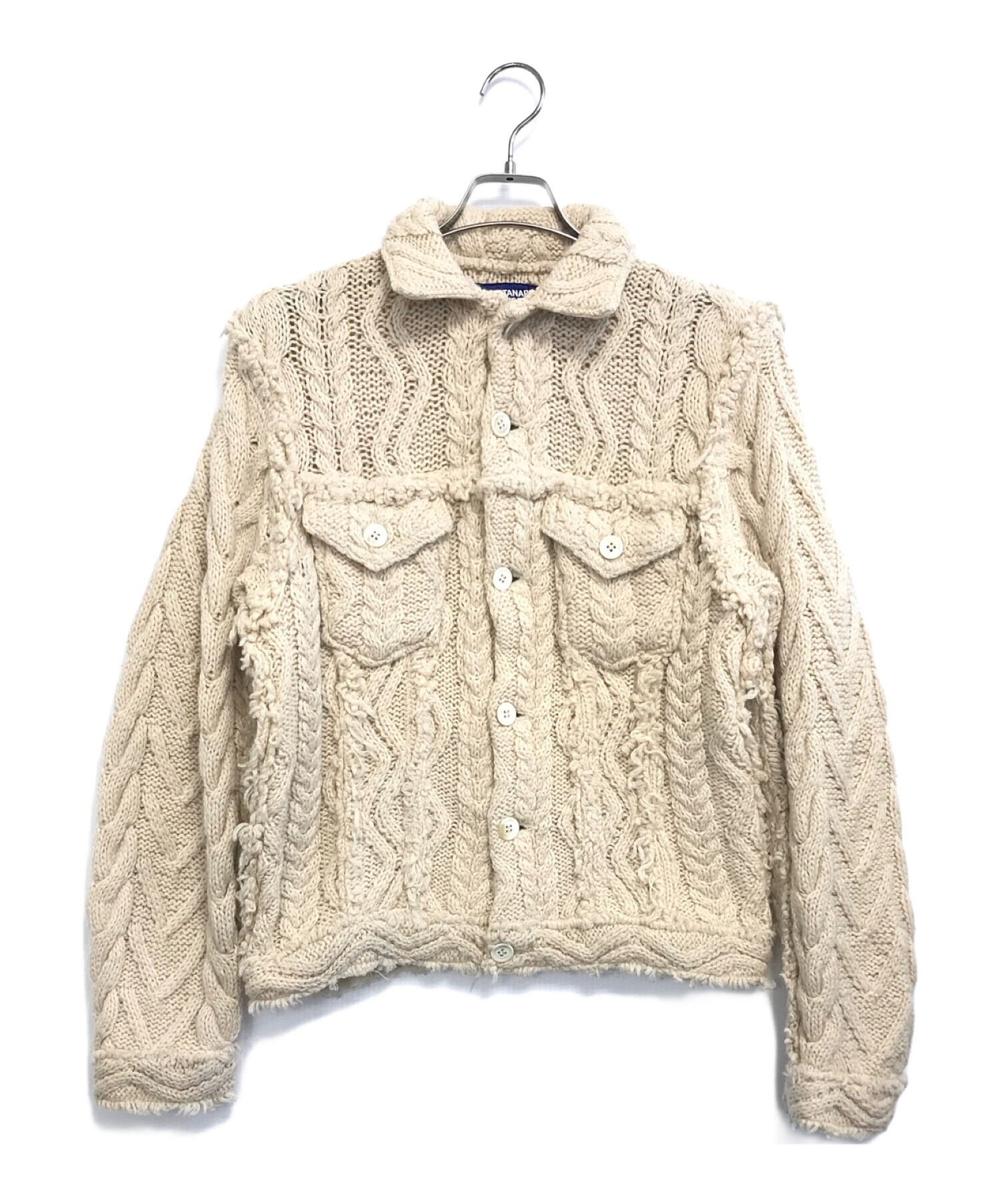 中古・古着通販】COMME des GARCONS JUNYA WATANABE MAN (コムデギャルソンジュンヤワタナベマン) ニットトラッカー ジャケット アイボリー サイズ:M｜ブランド・古着通販 トレファク公式【TREFAC FASHION】スマホサイト