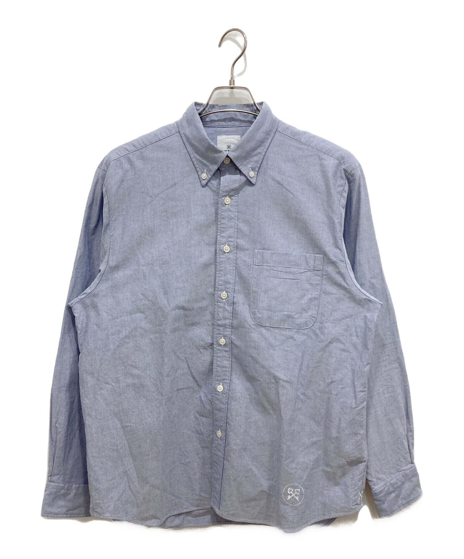 uniform experiment (ユニフォームエクスペリメント) SLEEVE PANELED B.D SHIRT ブルー サイズ:M