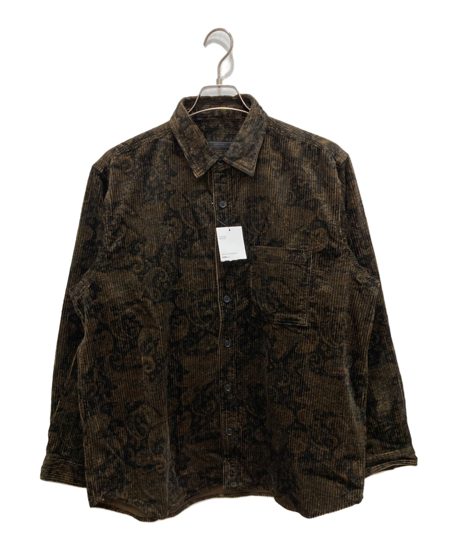 中古・古着通販】SOPHNET. (ソフネット) BAGGY REGULAR COLLAR SHIRT JACKET ブラウン サイズ:S  未使用品｜ブランド・古着通販 トレファク公式【TREFAC FASHION】スマホサイト