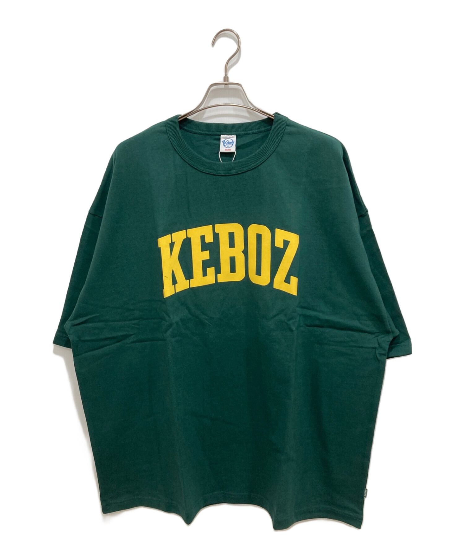 中古・古着通販】KEBOZ (ケボズ) ロゴTシャツ グリーン サイズ:XXL 未