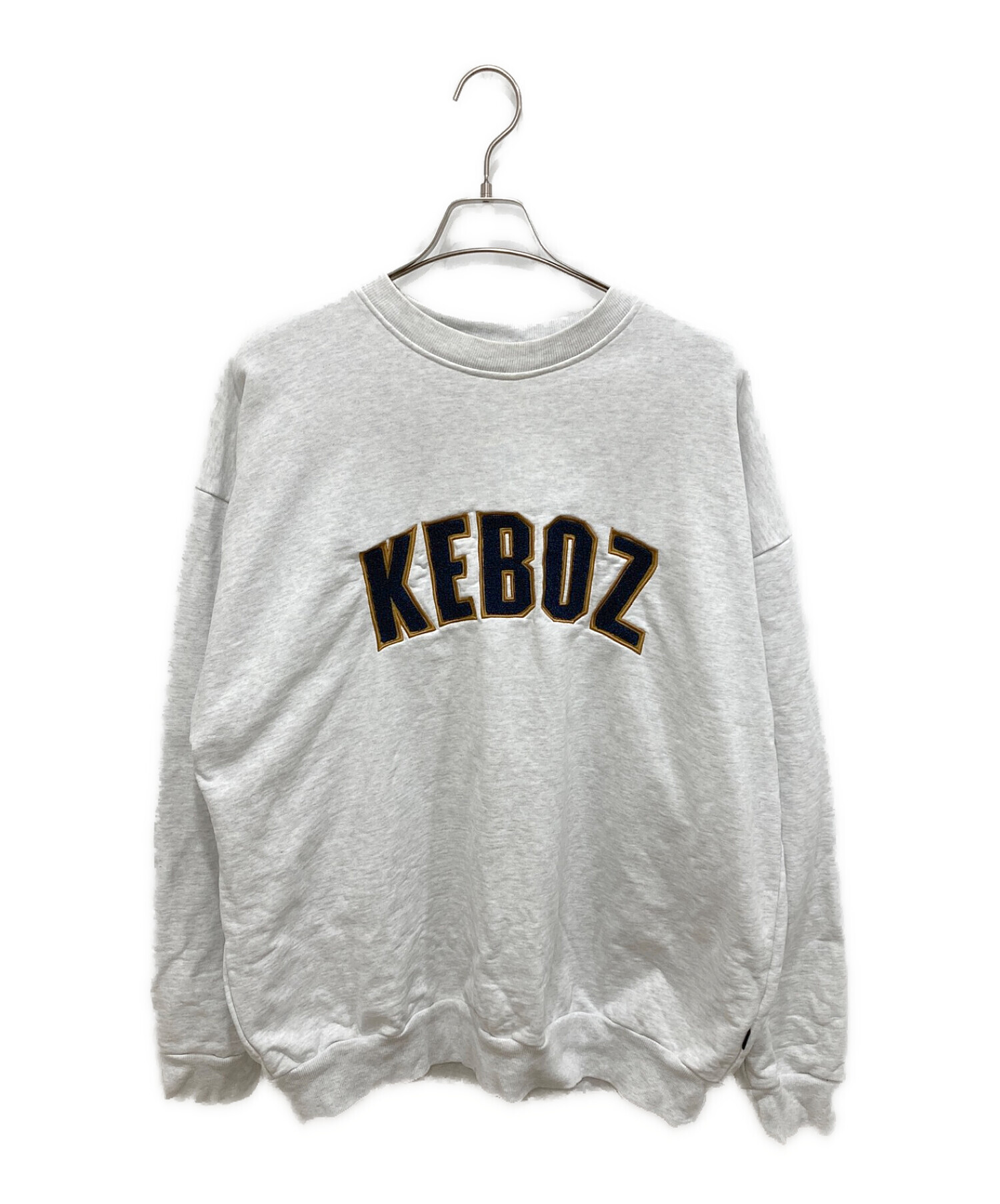 中古・古着通販】KEBOZ (ケボズ) ロゴスウェット グレー サイズ:XL