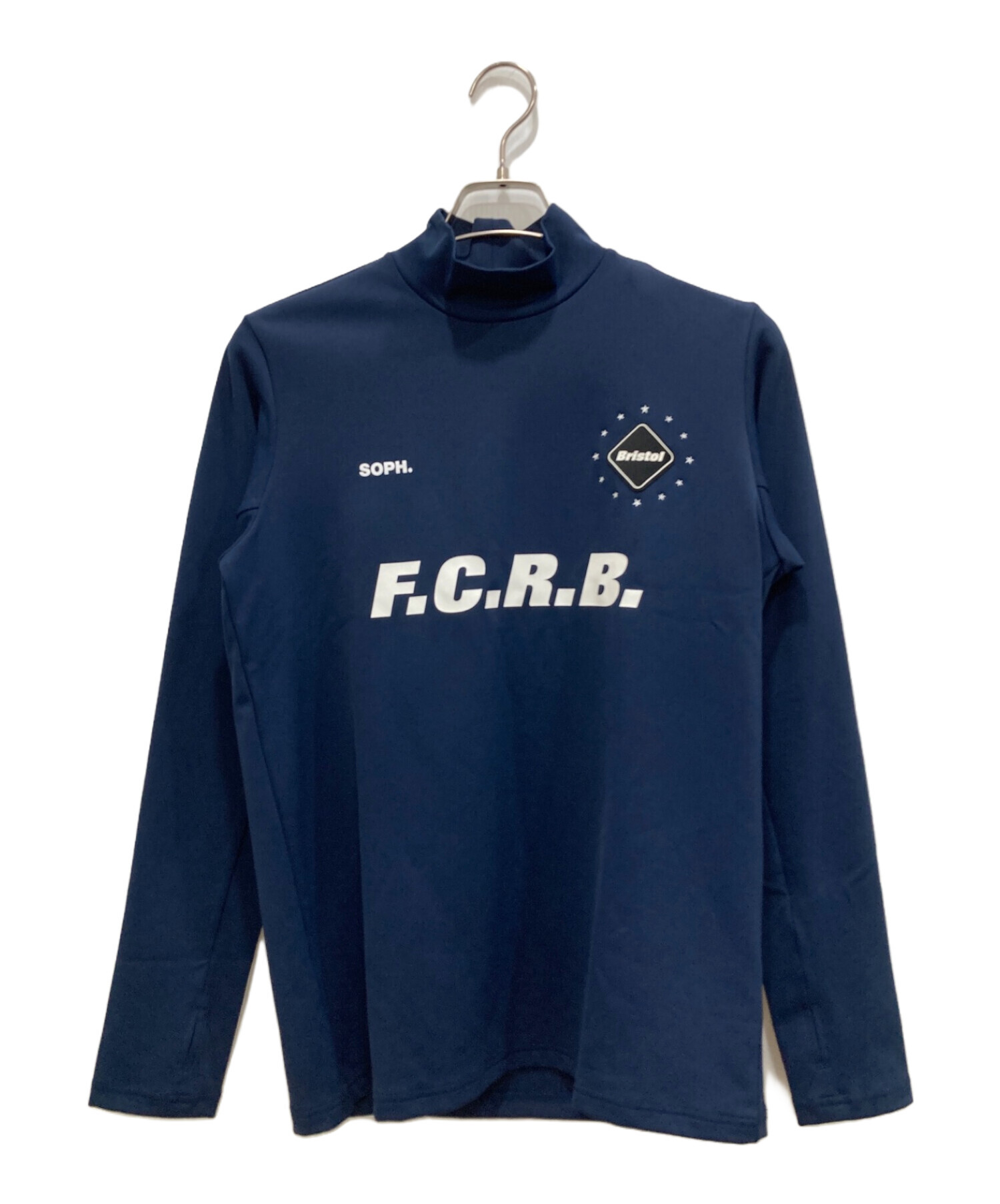 中古・古着通販】F.C.R.B. (エフシーアールビー) L/S WIND PROOF MOCK NECK TOP ネイビー  サイズ:S｜ブランド・古着通販 トレファク公式【TREFAC FASHION】スマホサイト