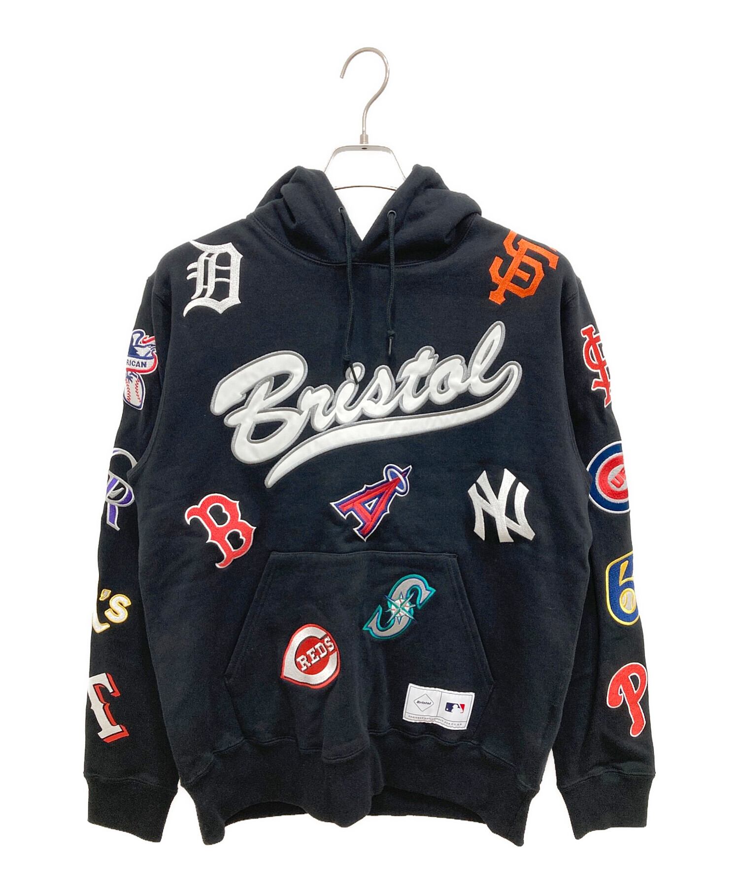 F.C.R.B. (エフシーアールビー) MLB TOUR ALL TEAM SWEAT HOODIE ブラック サイズ:S 未使用品