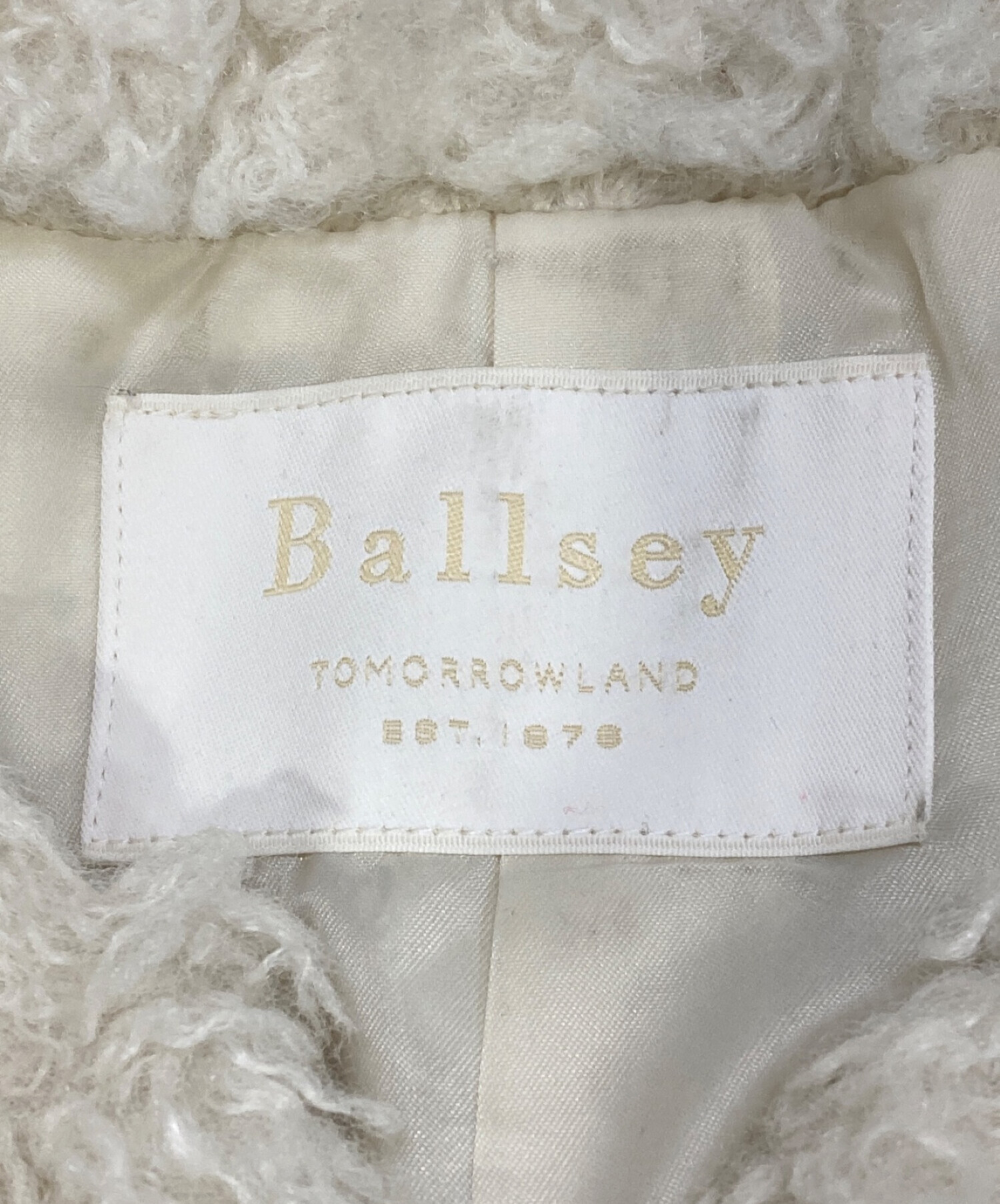 中古・古着通販】BALLSEY (ボールジィ) プードルファー クルーネックジレ ベージュ サイズ:S (36)｜ブランド・古着通販  トレファク公式【TREFAC FASHION】スマホサイト