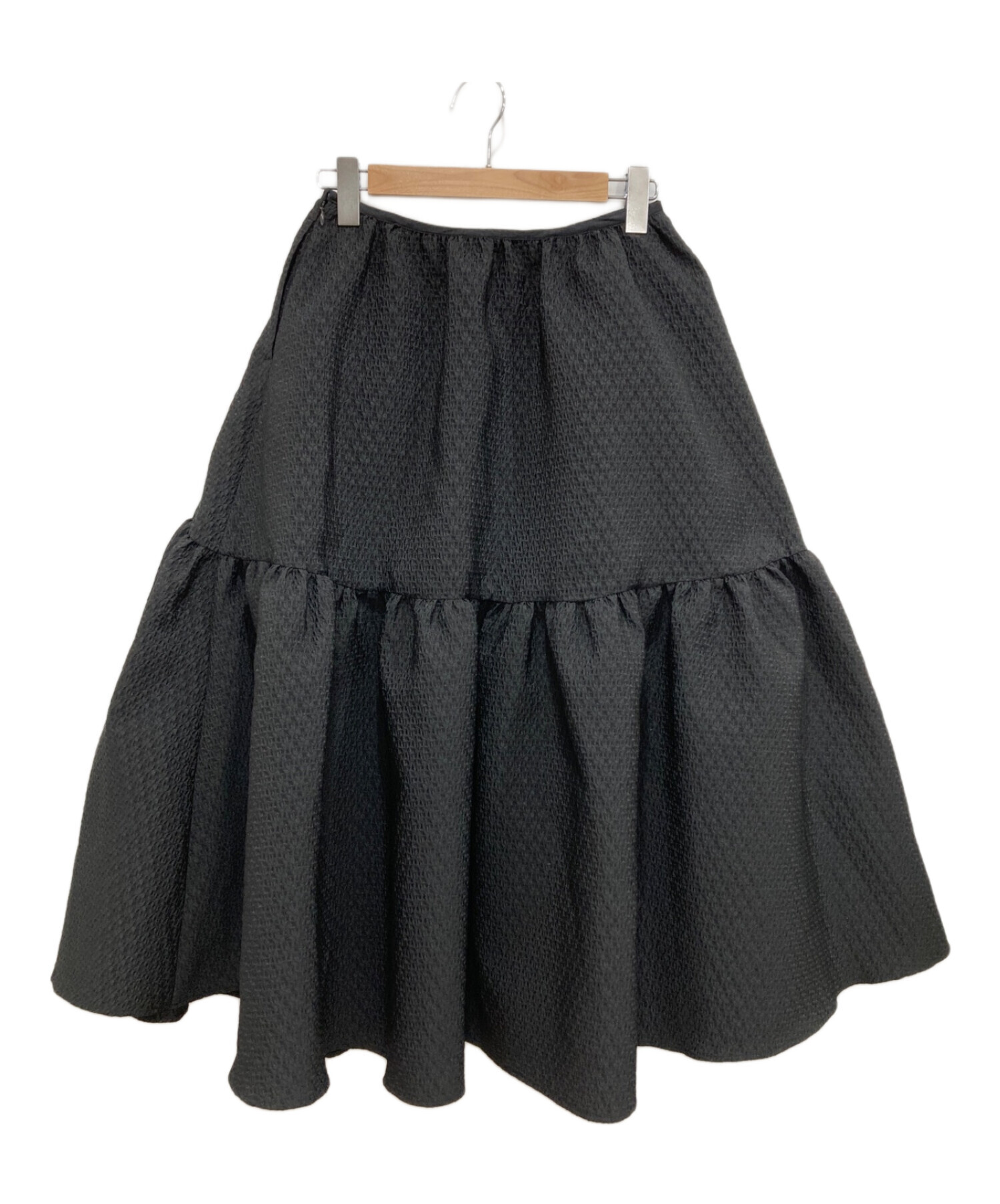 BLUELEA (ブルレア) ジャガードスカート ブラック サイズ:M (38)