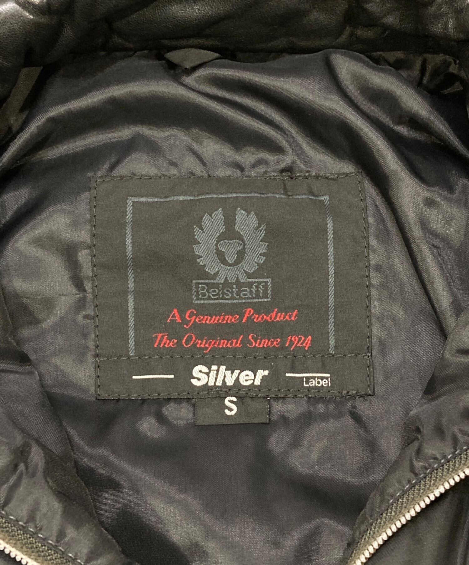 中古・古着通販】BELSTAFF Silver Label (ベルスタッフ シルバーレーベル) レザー切替中綿ジャケット ブラック サイズ:S｜ブランド・古着通販  トレファク公式【TREFAC FASHION】スマホサイト