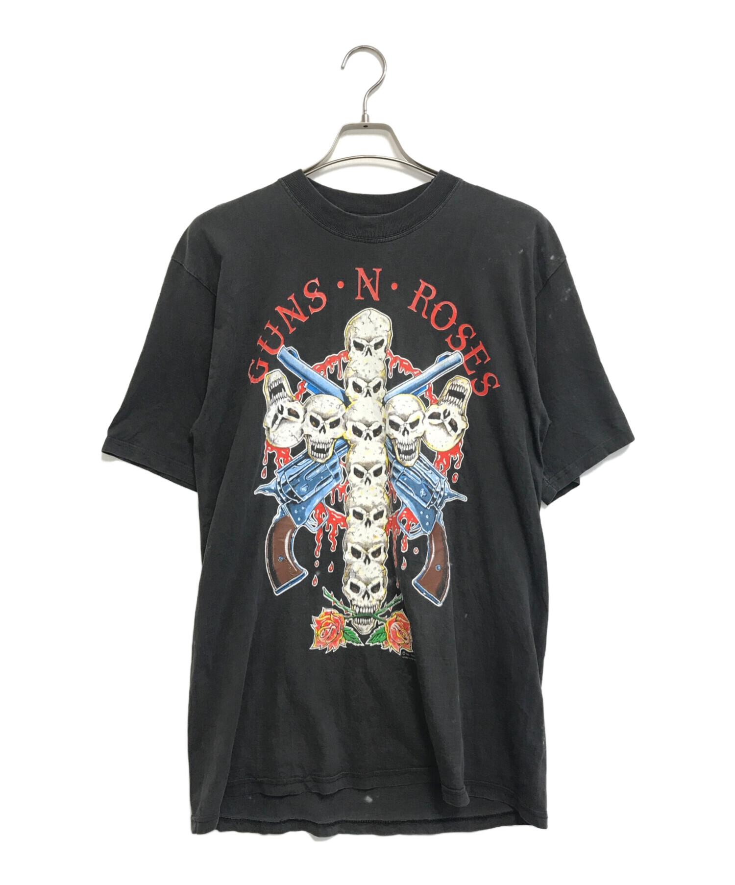 中古・古着通販】バンドTシャツ (バンドTシャツ) 90s GUNS N ROSES(ガンズ・アンド・ローゼズ) バンドTシャツ ブラック  サイズ:不明｜ブランド・古着通販 トレファク公式【TREFAC FASHION】スマホサイト