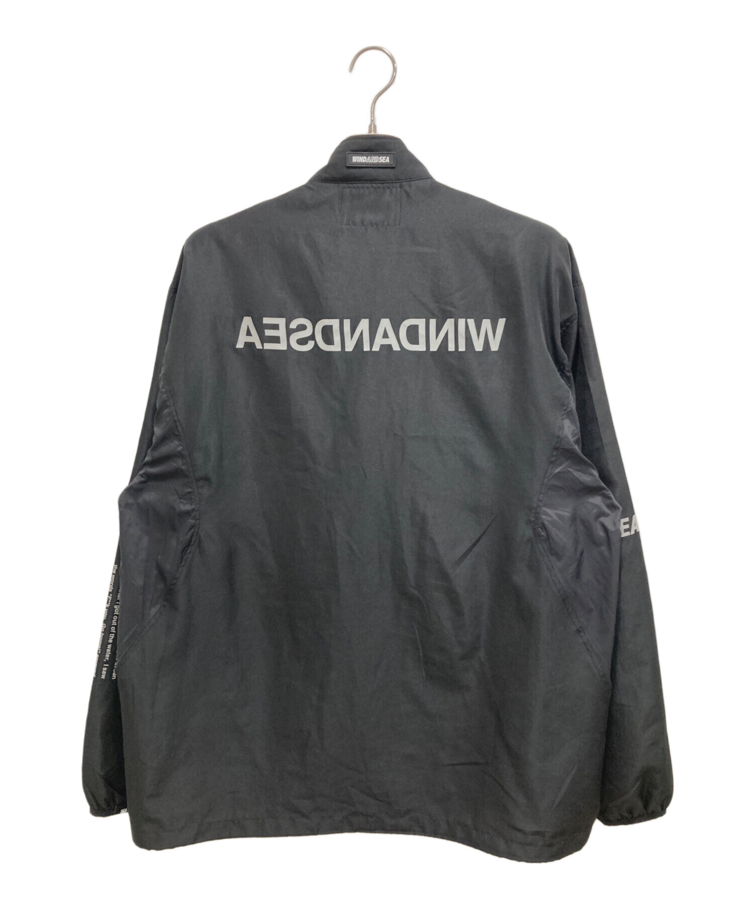 WIND AND SEA (ウィンダンシー) REFLECTION THIN TRUCK JACKET ブラック サイズ:L