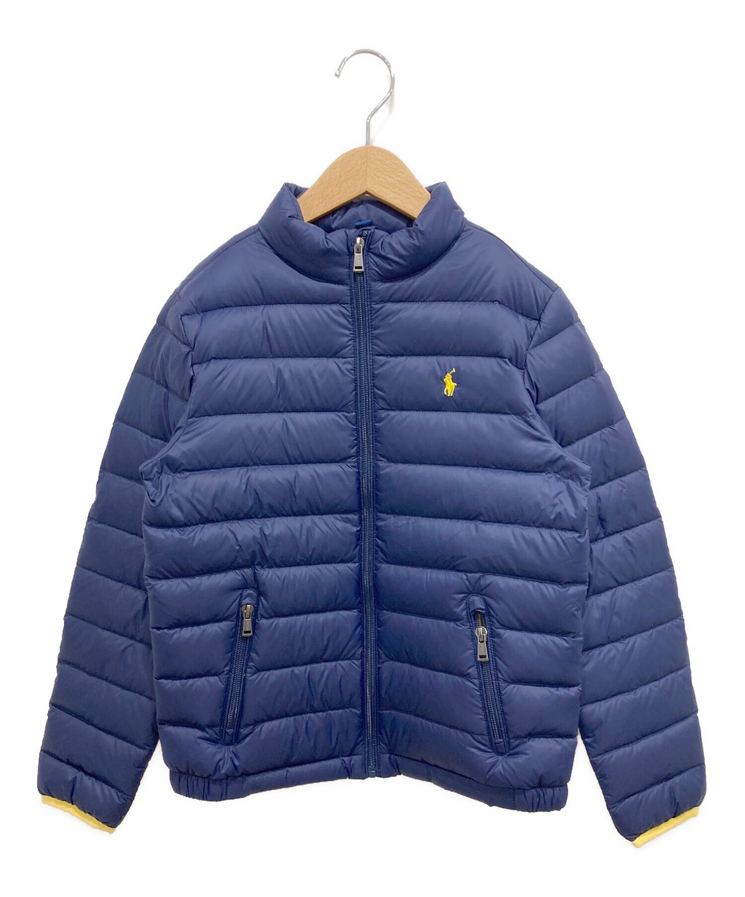 POLO RALPH LAUREN (ポロ・ラルフローレン) ライトダウンジャケット ネイビー サイズ:150cm(M 10-12)