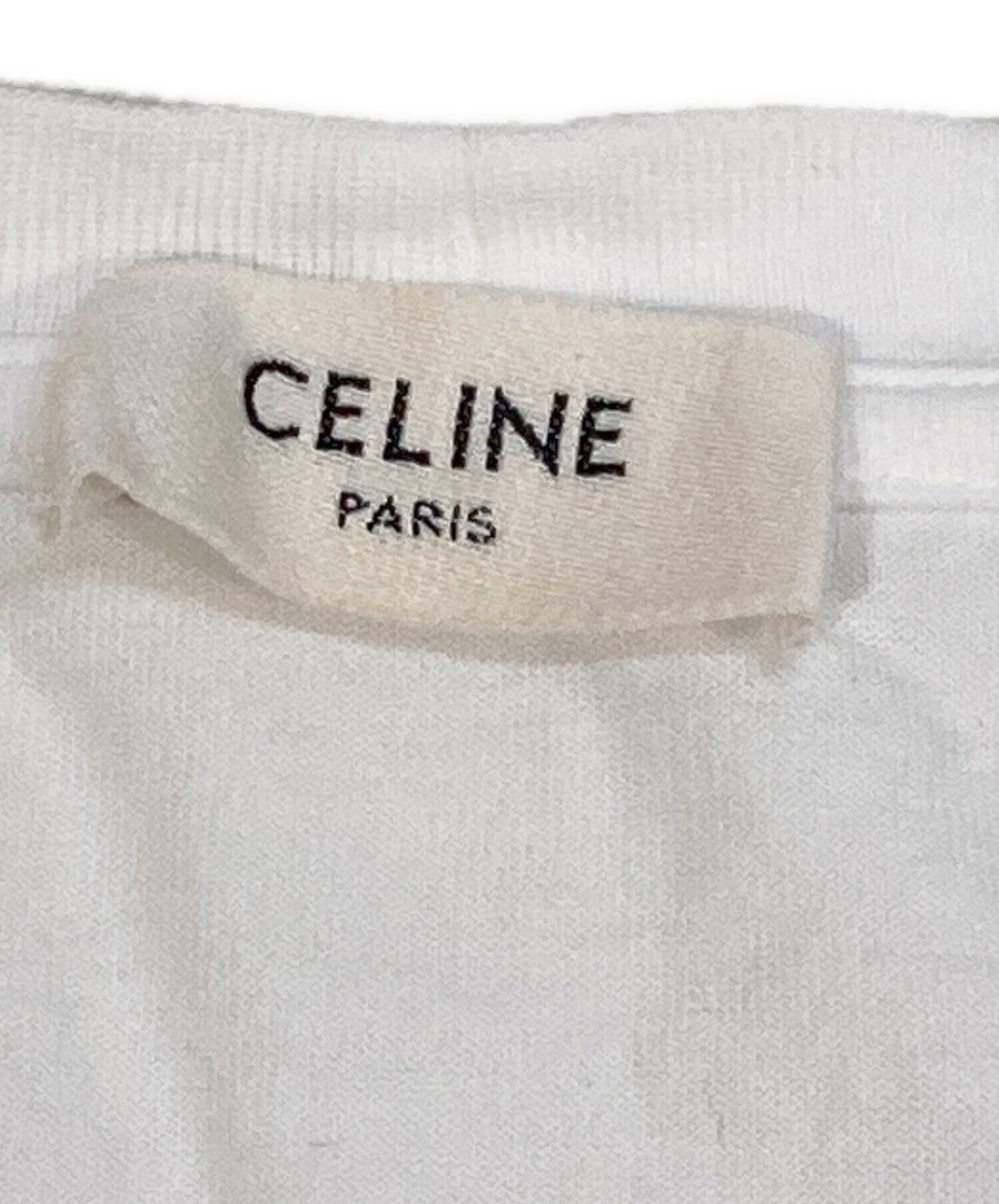 中古・古着通販】CELINE (セリーヌ) ロゴカットソー ホワイト サイズ:S｜ブランド・古着通販 トレファク公式【TREFAC  FASHION】スマホサイト